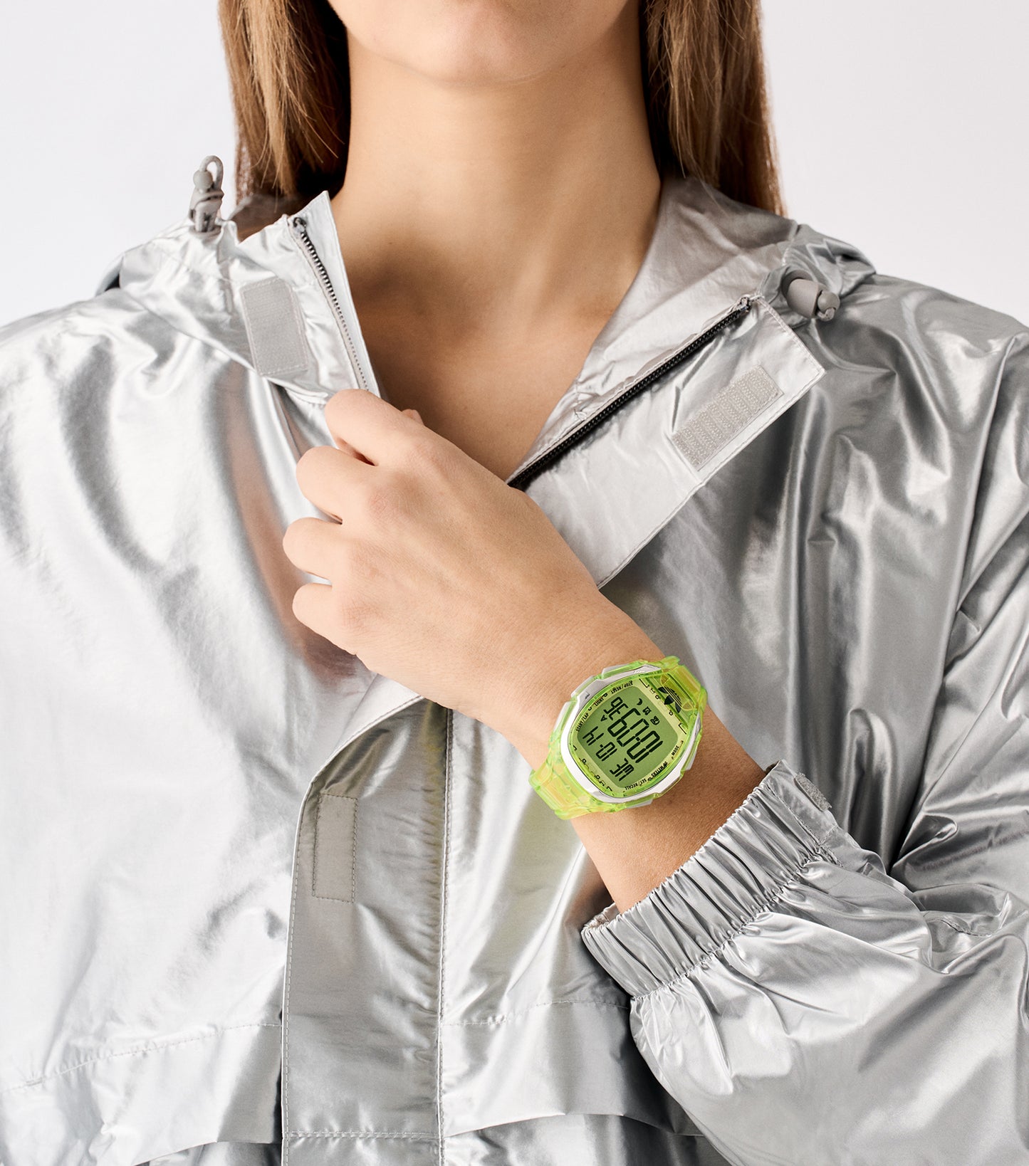Green Traslucent Resin Case Green Mask Green Traslucent Resin Strap