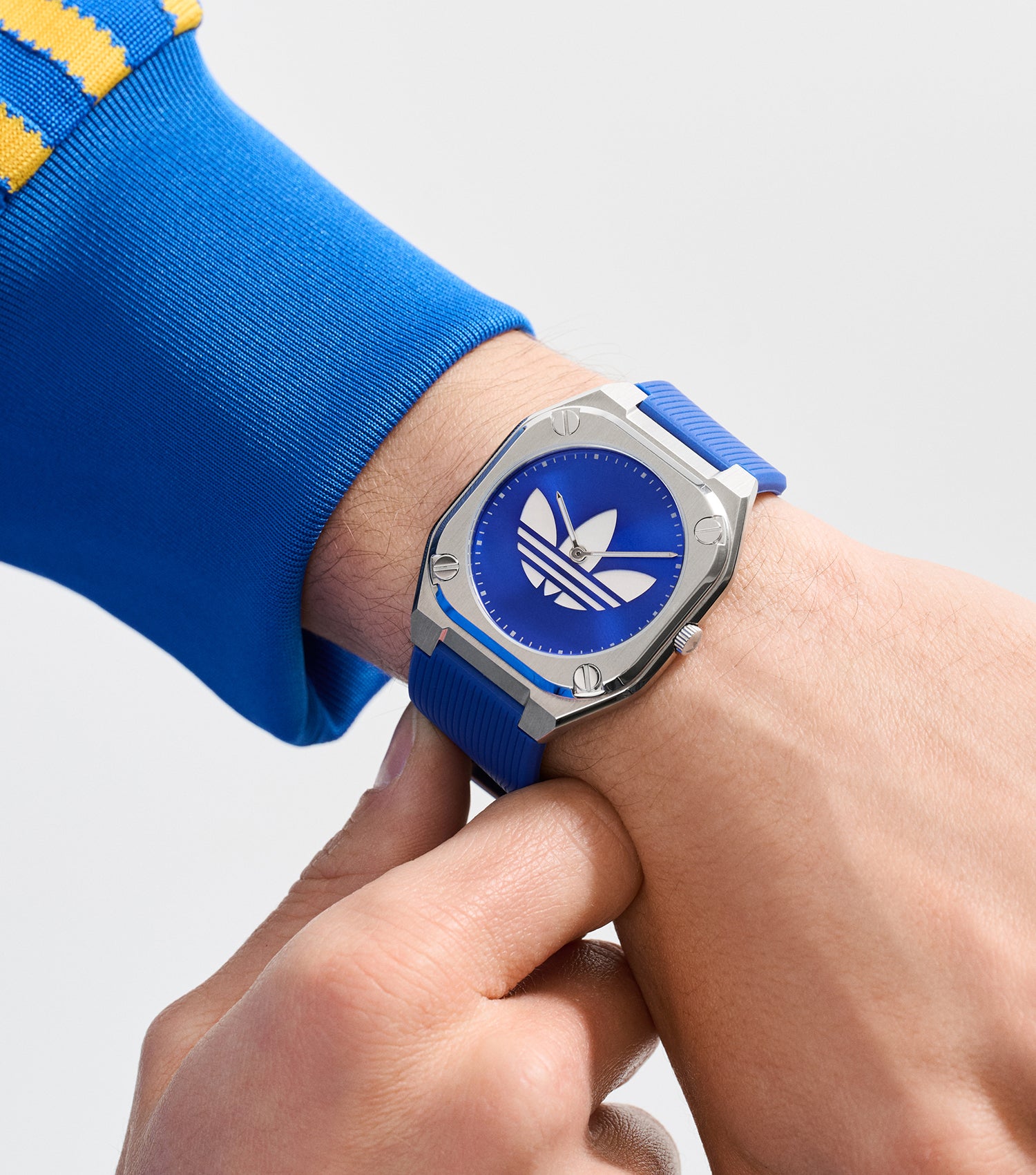 SST Case Blue Dial Blue Silicone Strap