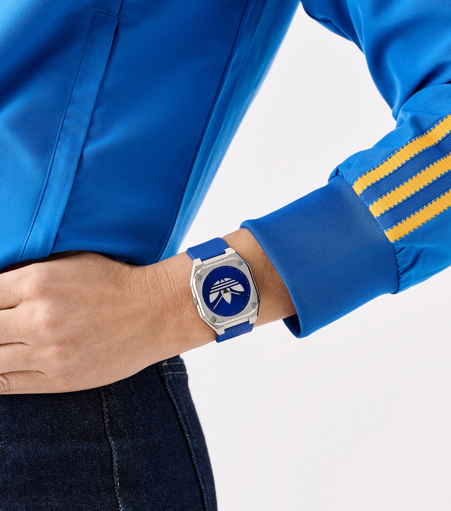 SST Case Blue Dial Blue Silicone Strap