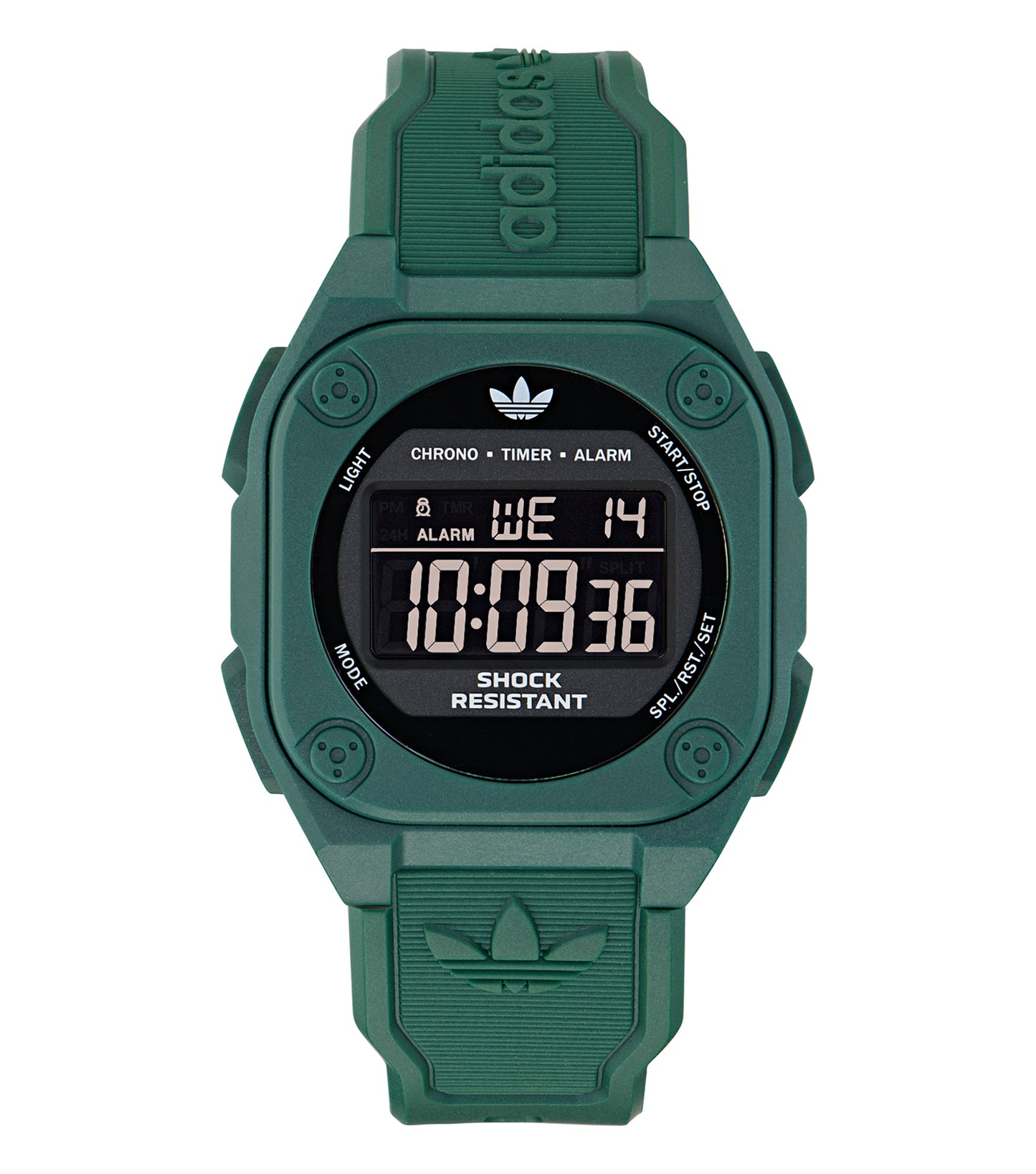 Green Resin Case Black Mask Green Resin Strap