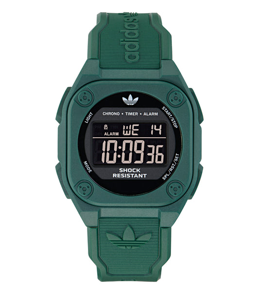 Green Resin Case Black Mask Green Resin Strap