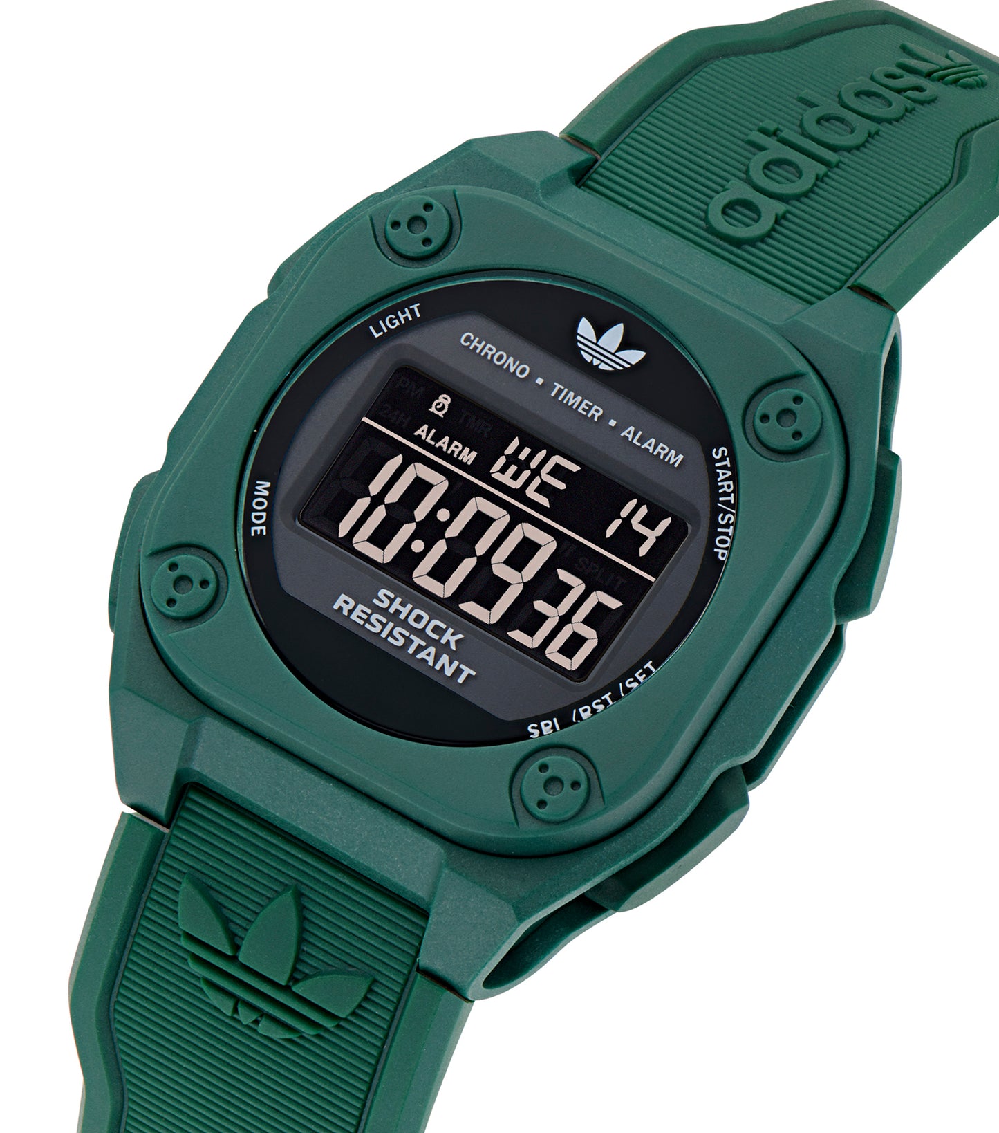 Green Resin Case Black Mask Green Resin Strap