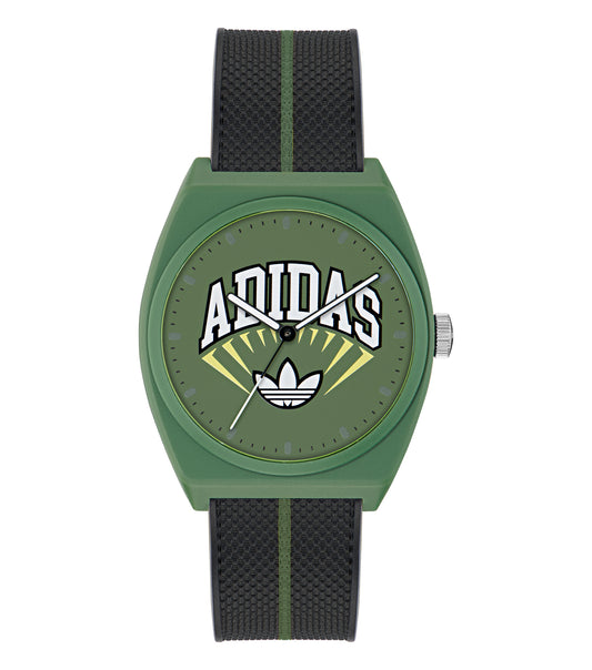 Green Resin Case Green Dial Black Resin Strap