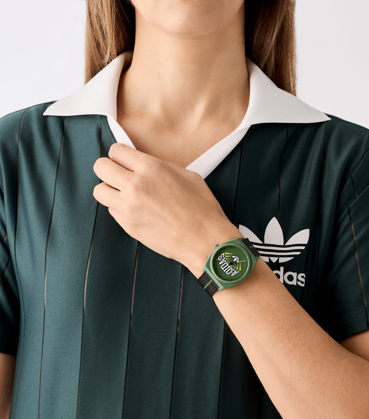 Green Resin Case Green Dial Black Resin Strap
