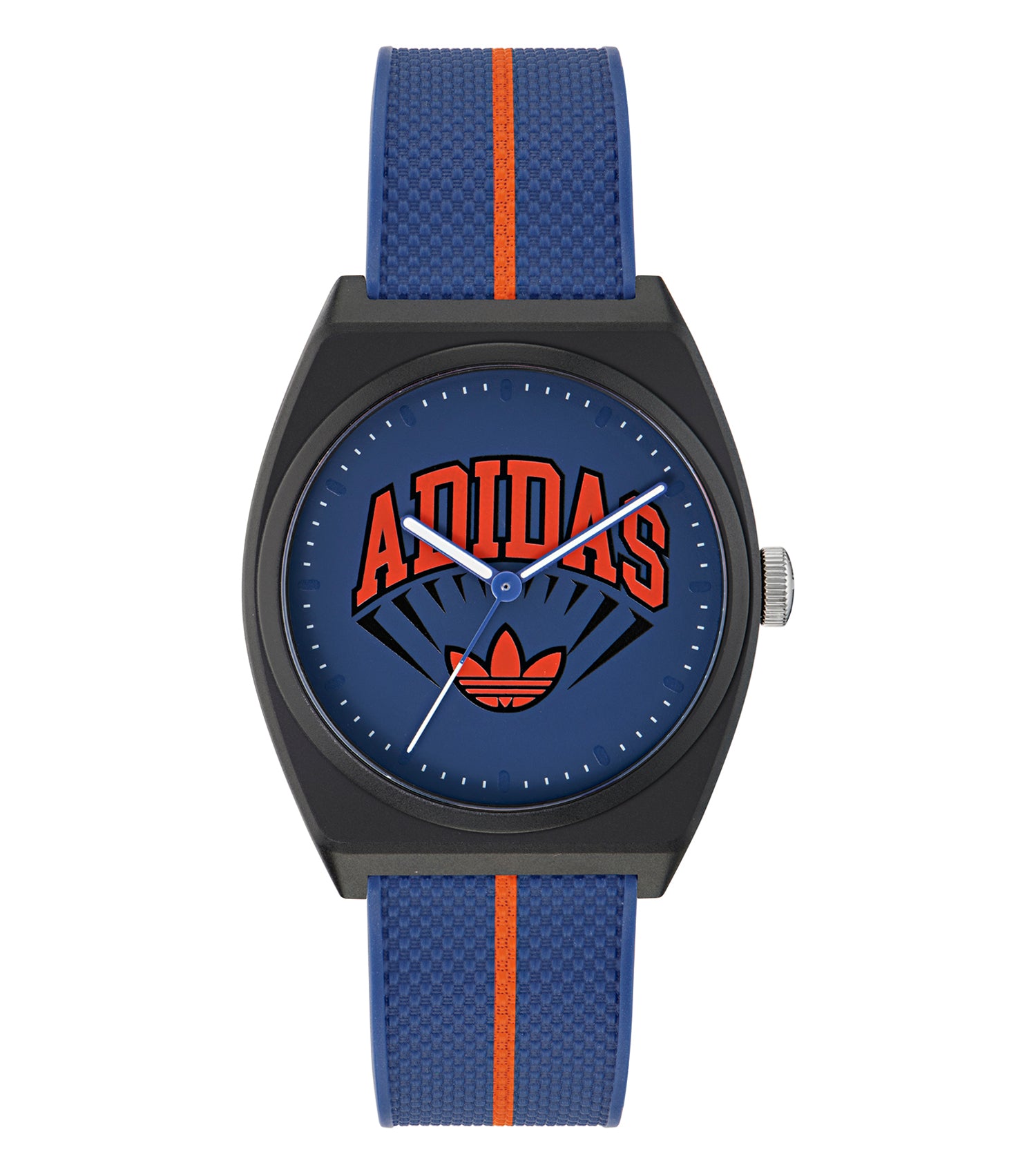 Black Resin Case Blue Dial Blue Resin Strap
