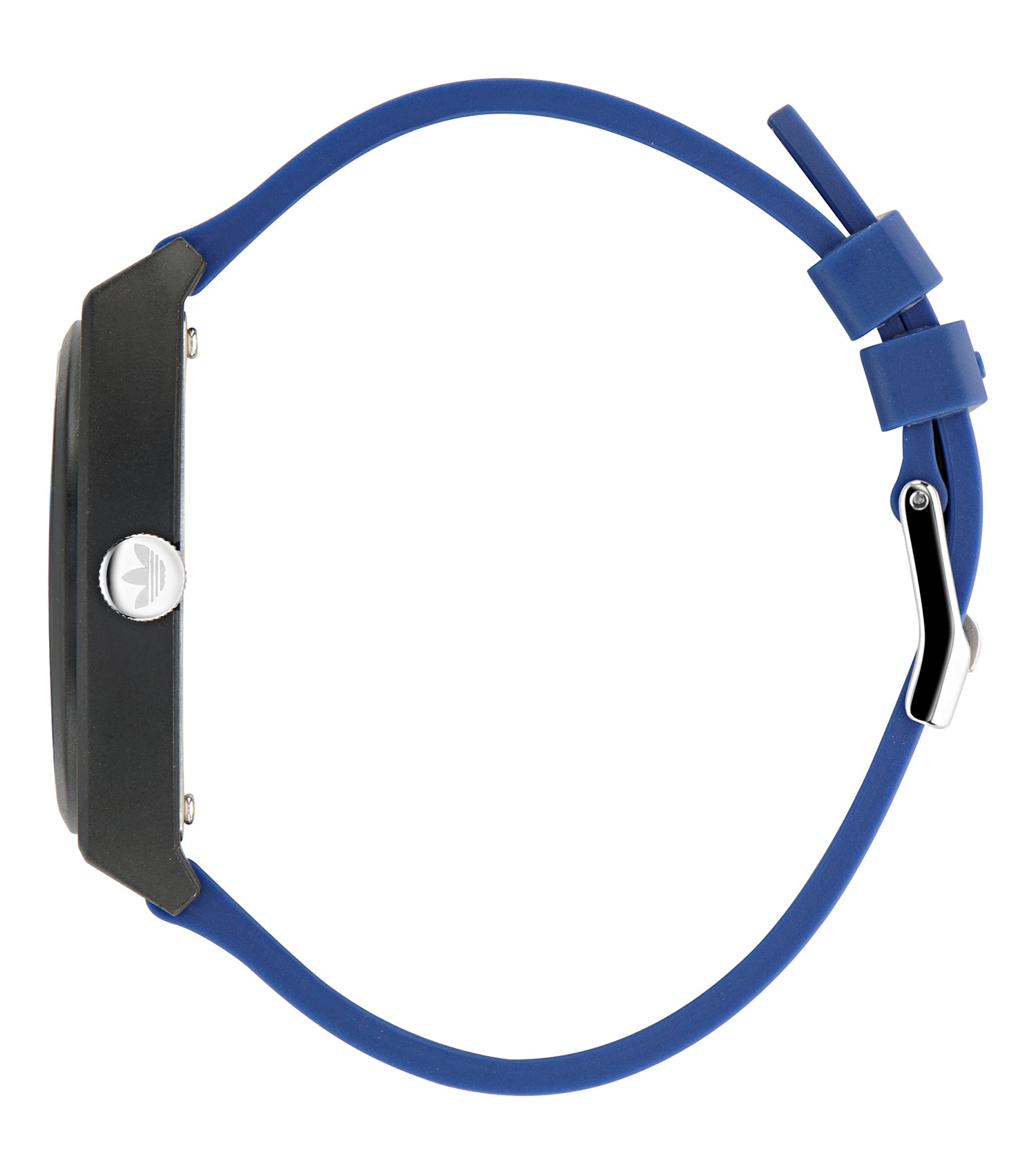 Black Resin Case Blue Dial Blue Resin Strap