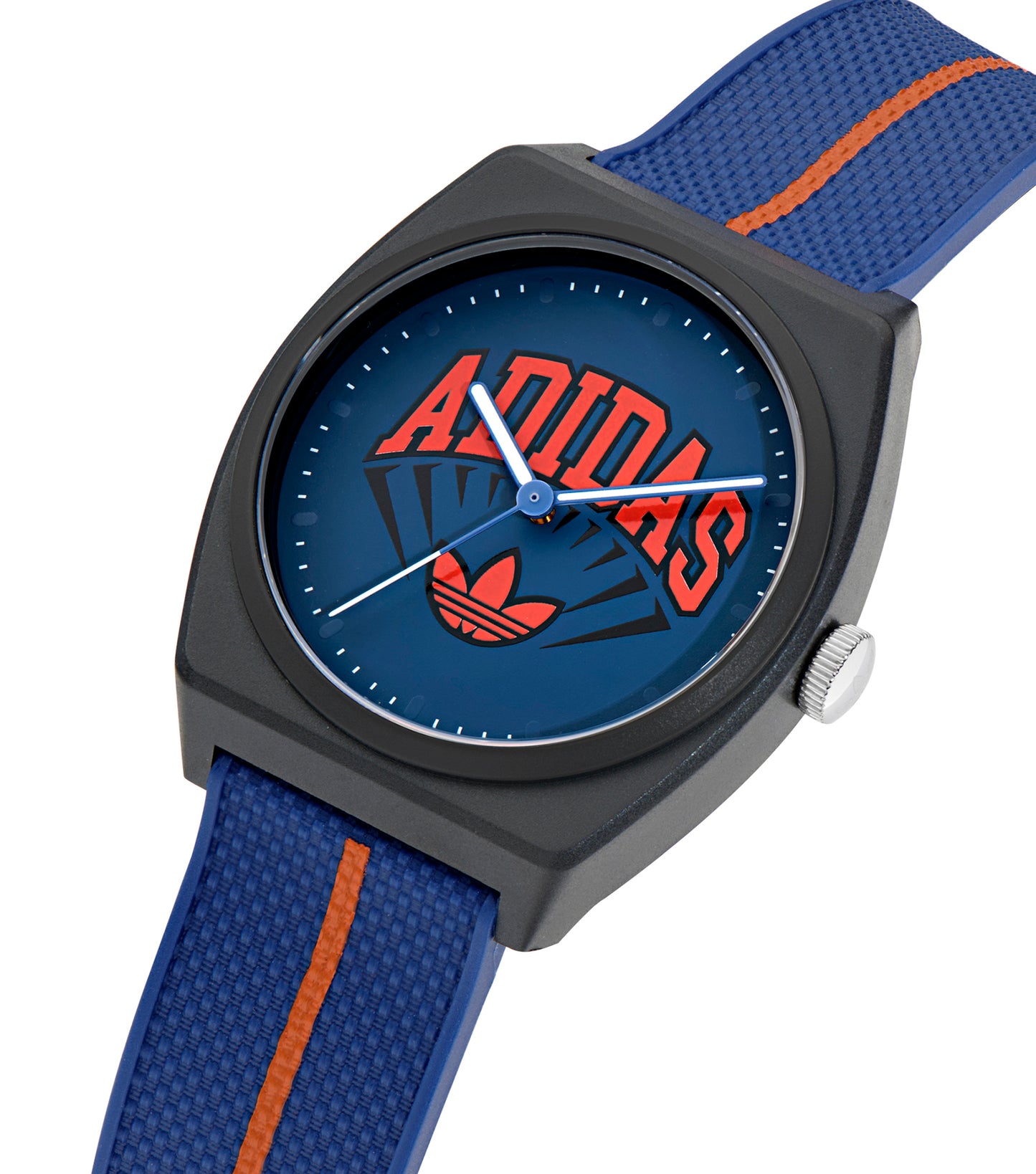Black Resin Case Blue Dial Blue Resin Strap