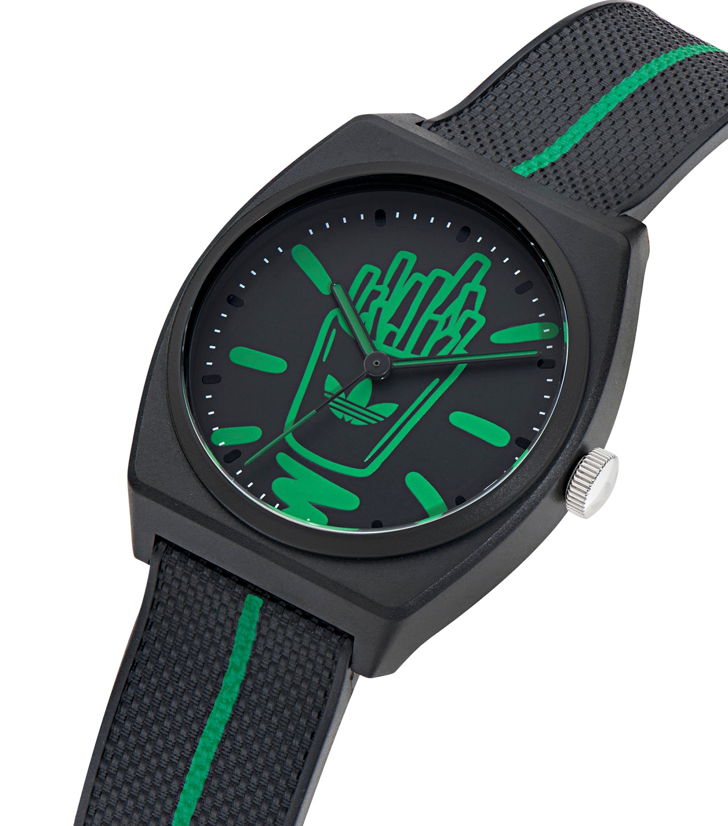 Black Resin Case Black Dial Black Resin Strap