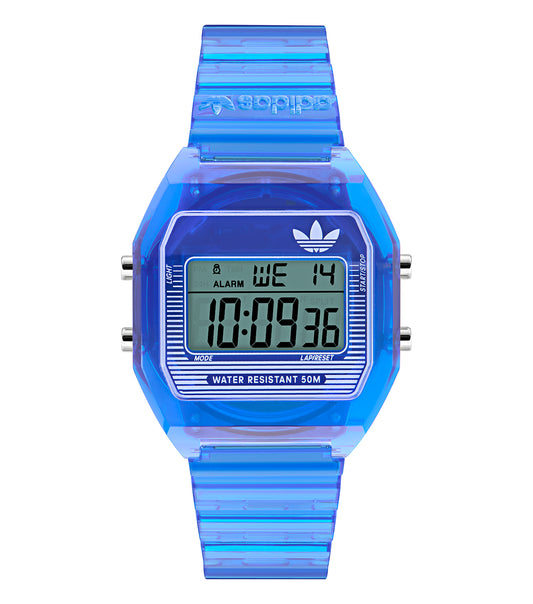Unisex Digital Two Crystal 36mm