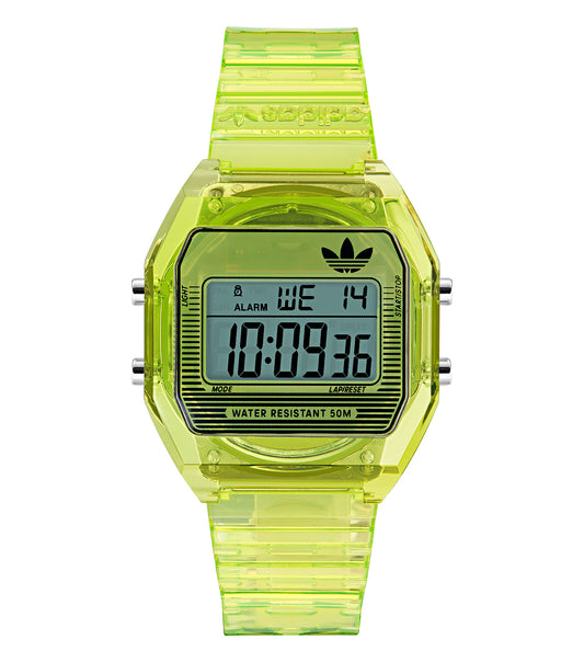 Unisex Digital Two Crystal 36mm