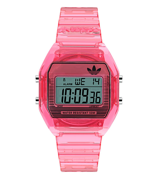 Unisex Digital Two Crystal 36mm