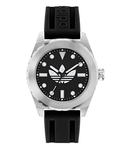 SST Case Black Dial Black Silicone Strap
