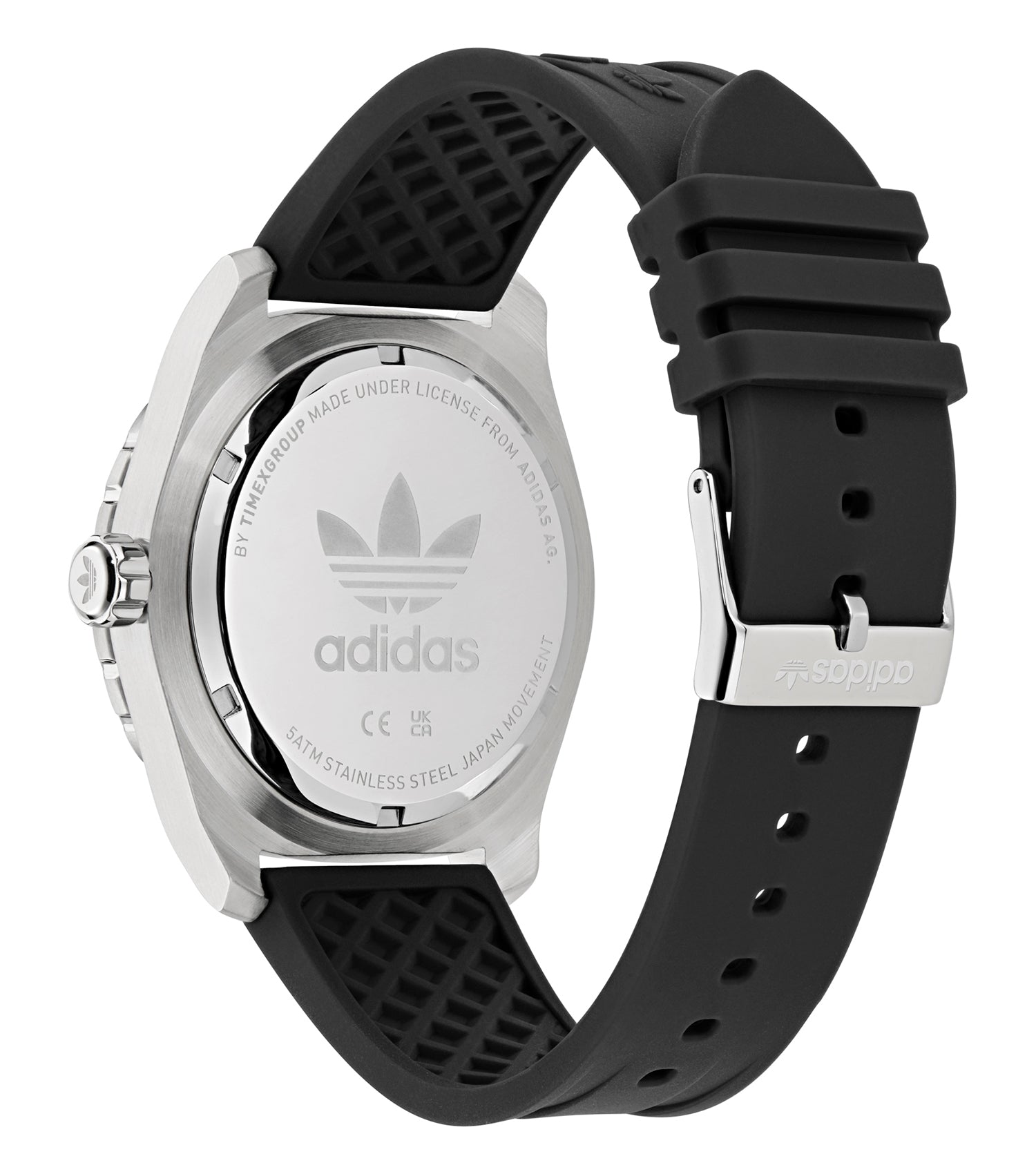 SST Case Black Dial Black Silicone Strap