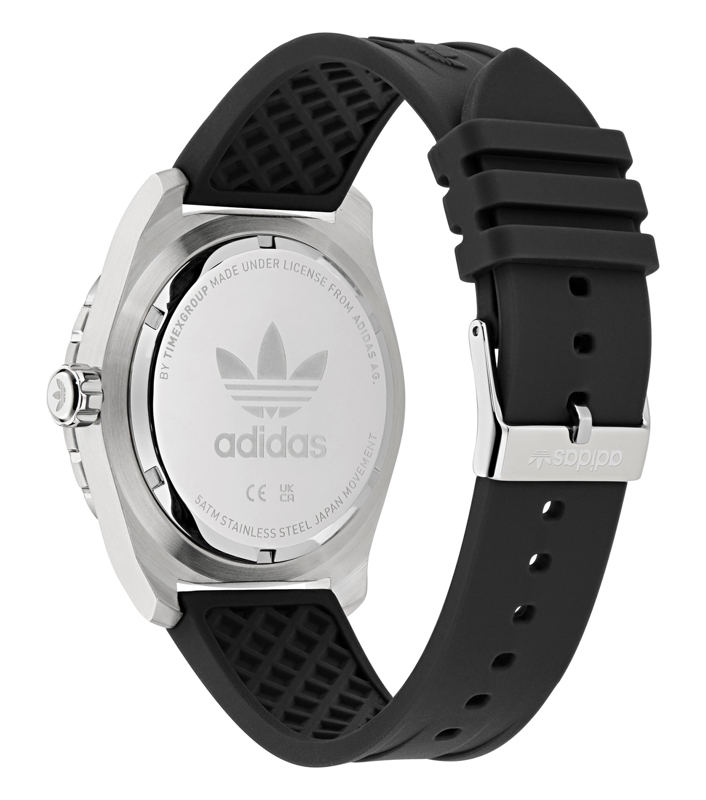 SST Case Black Dial Black Silicone Strap