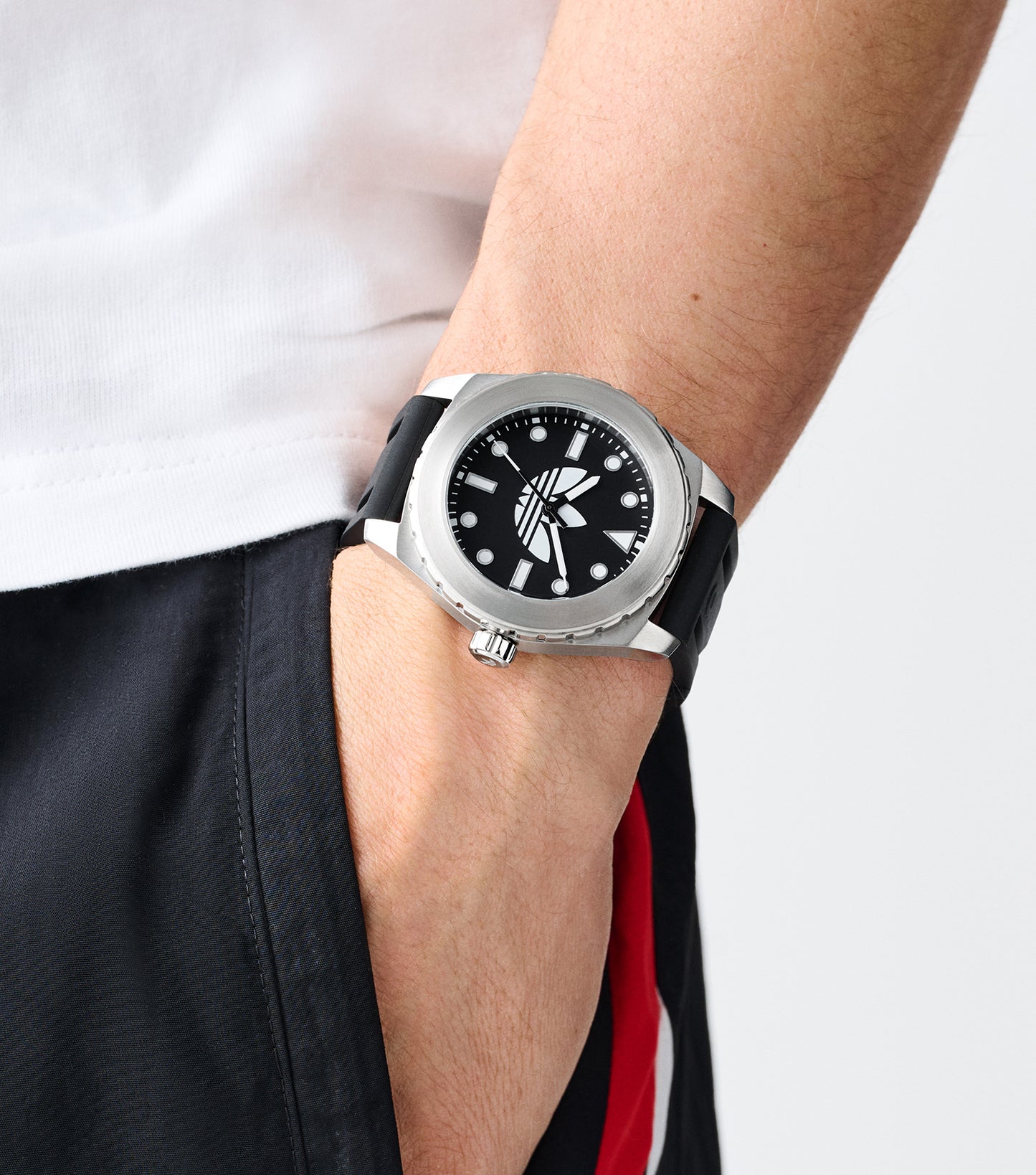 SST Case Black Dial Black Silicone Strap