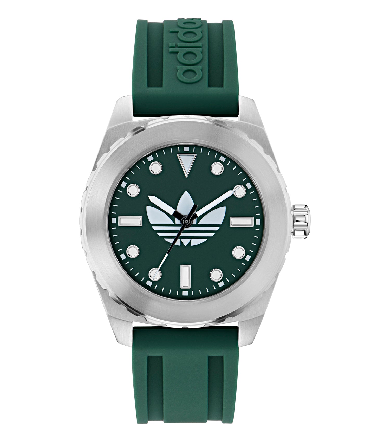 SST Case Green Dial Green Silicone Strap