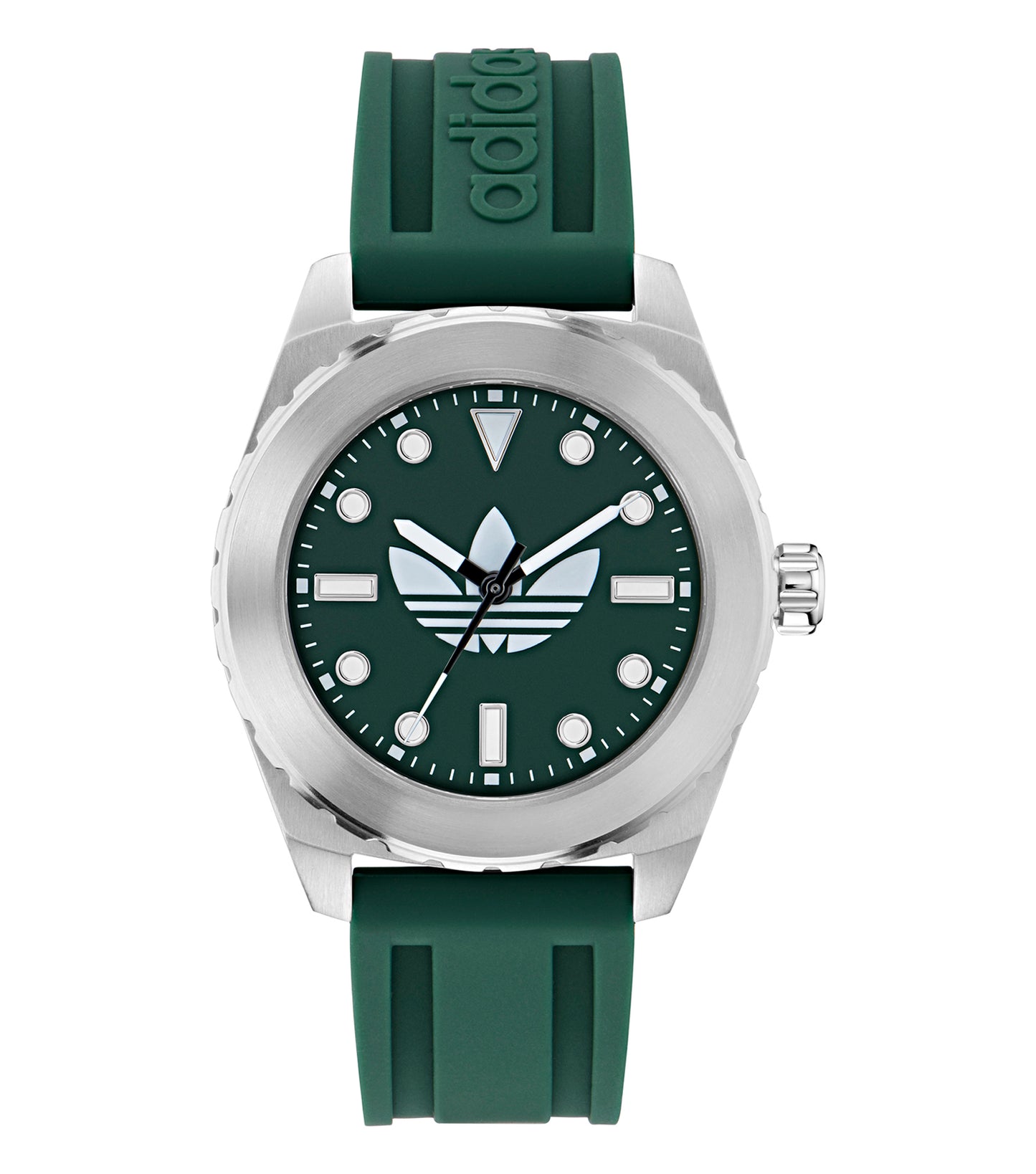 SST Case Green Dial Green Silicone Strap