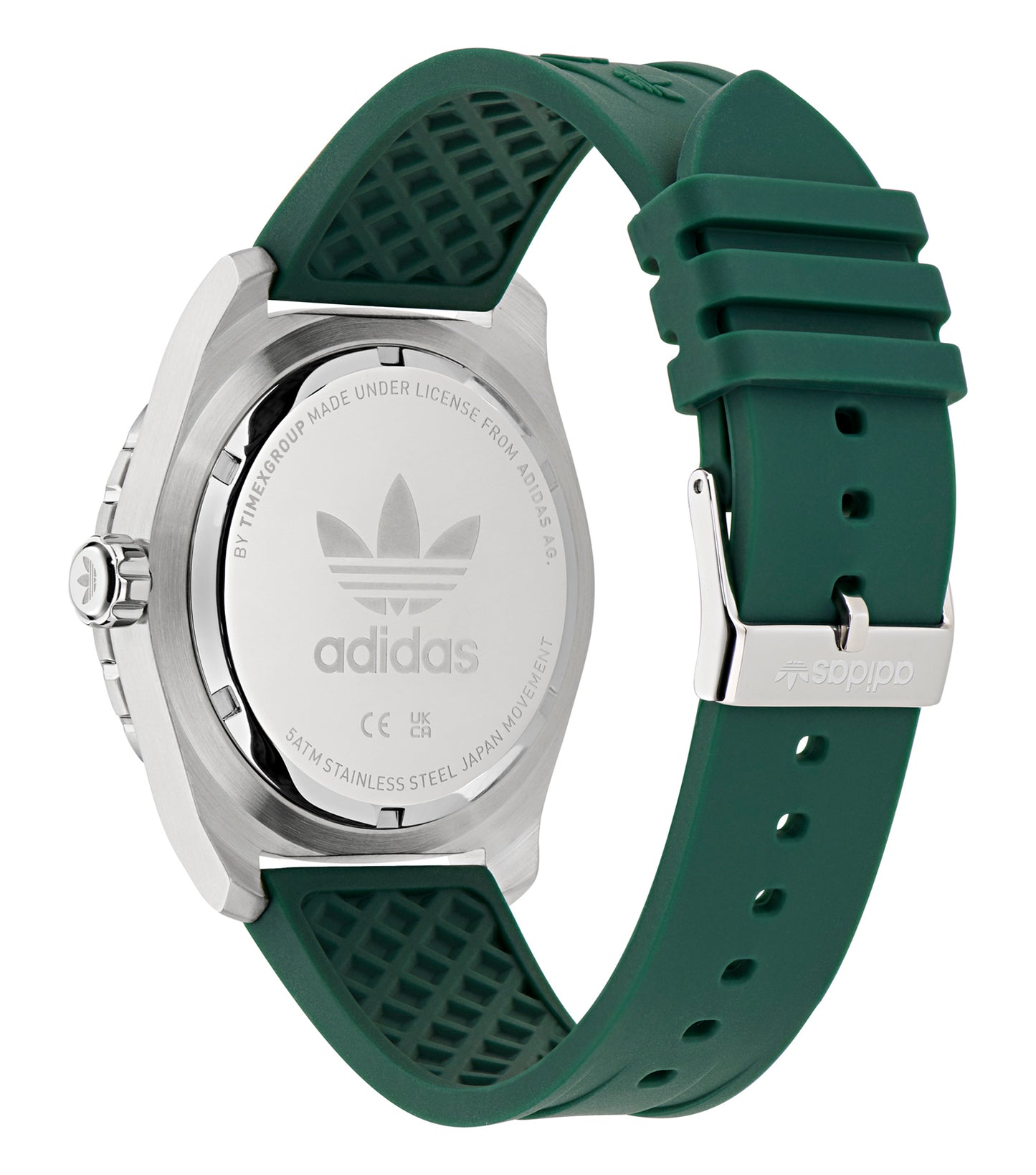 SST Case Green Dial Green Silicone Strap