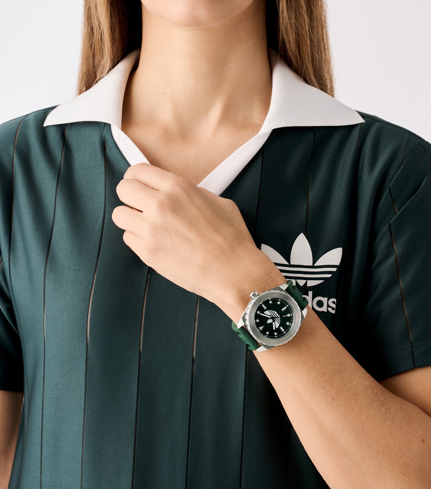 SST Case Green Dial Green Silicone Strap