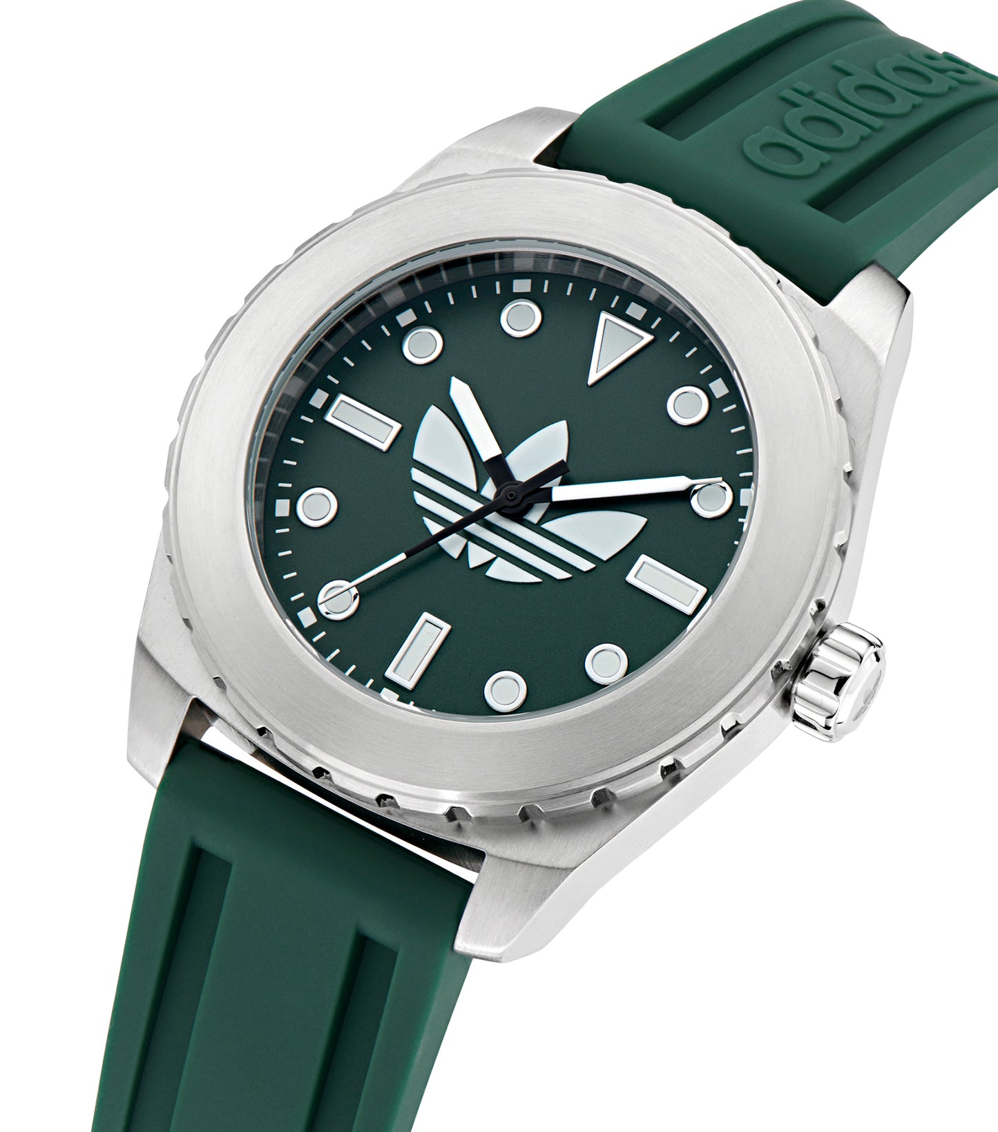 SST Case Green Dial Green Silicone Strap