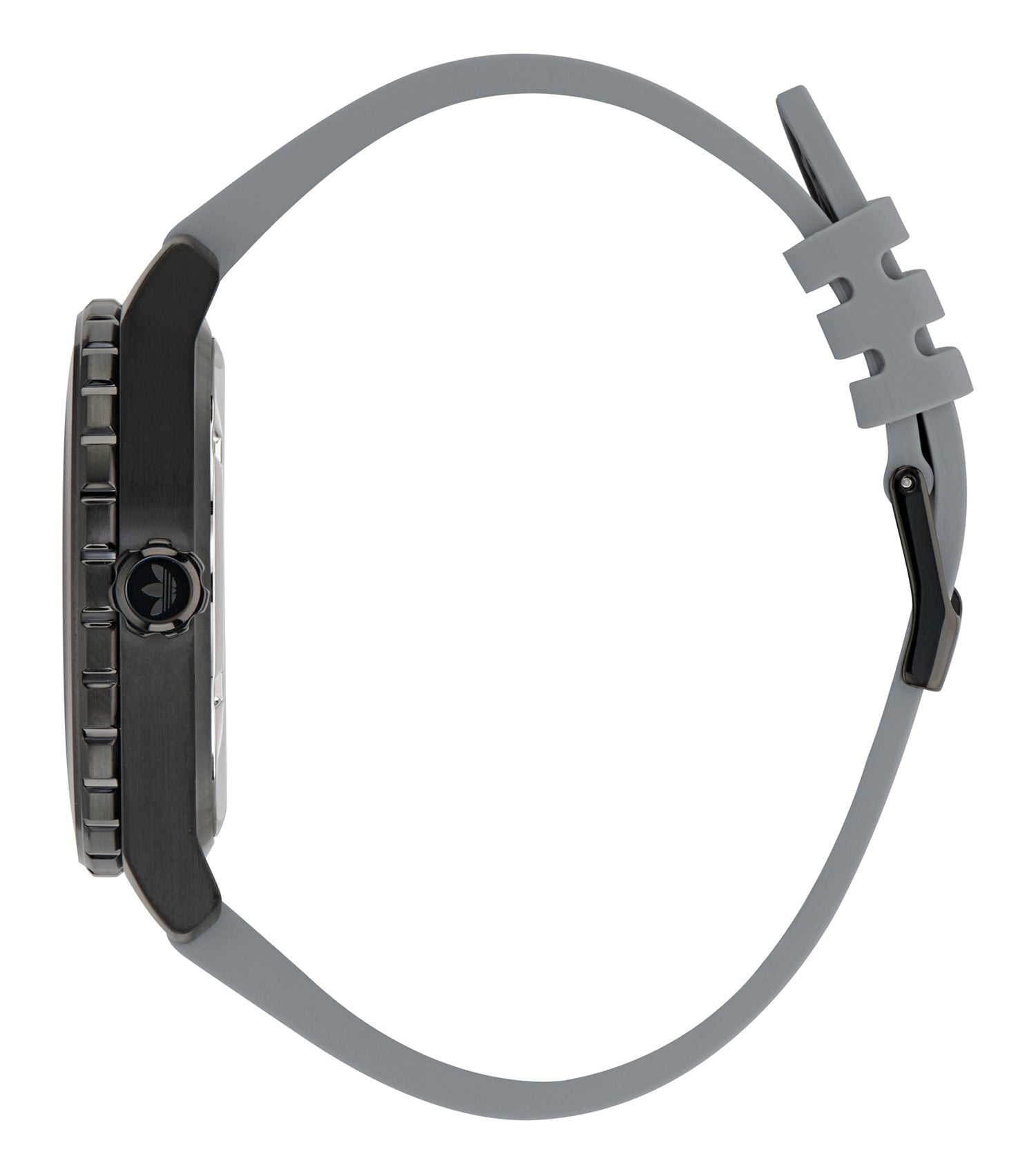 IP Black SST Case Gray Dial Gray Silicone Strap