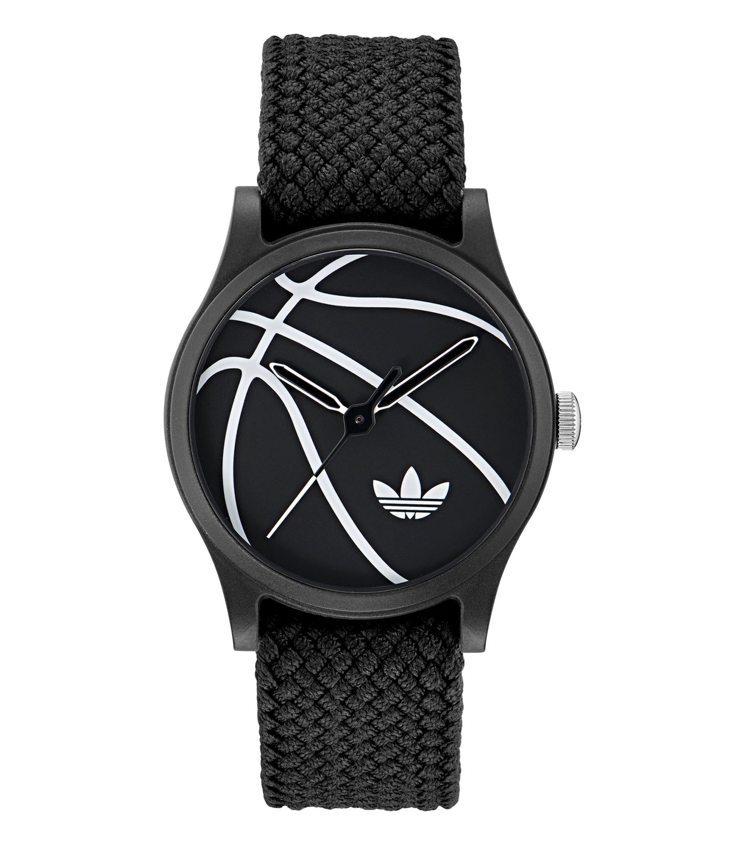 Black Resin Case Black Dial Black Nylon Strap