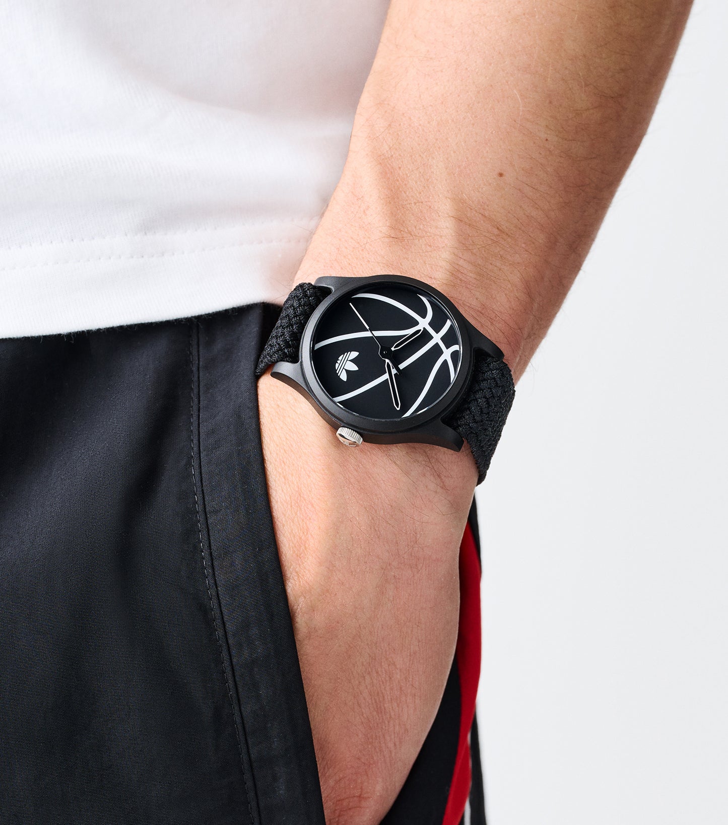 Black Resin Case Black Dial Black Nylon Strap