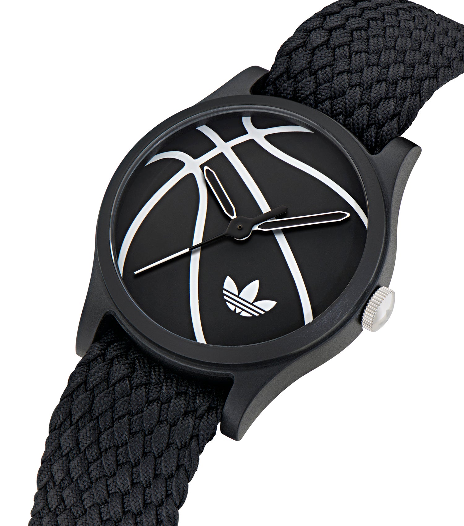 Black Resin Case Black Dial Black Nylon Strap
