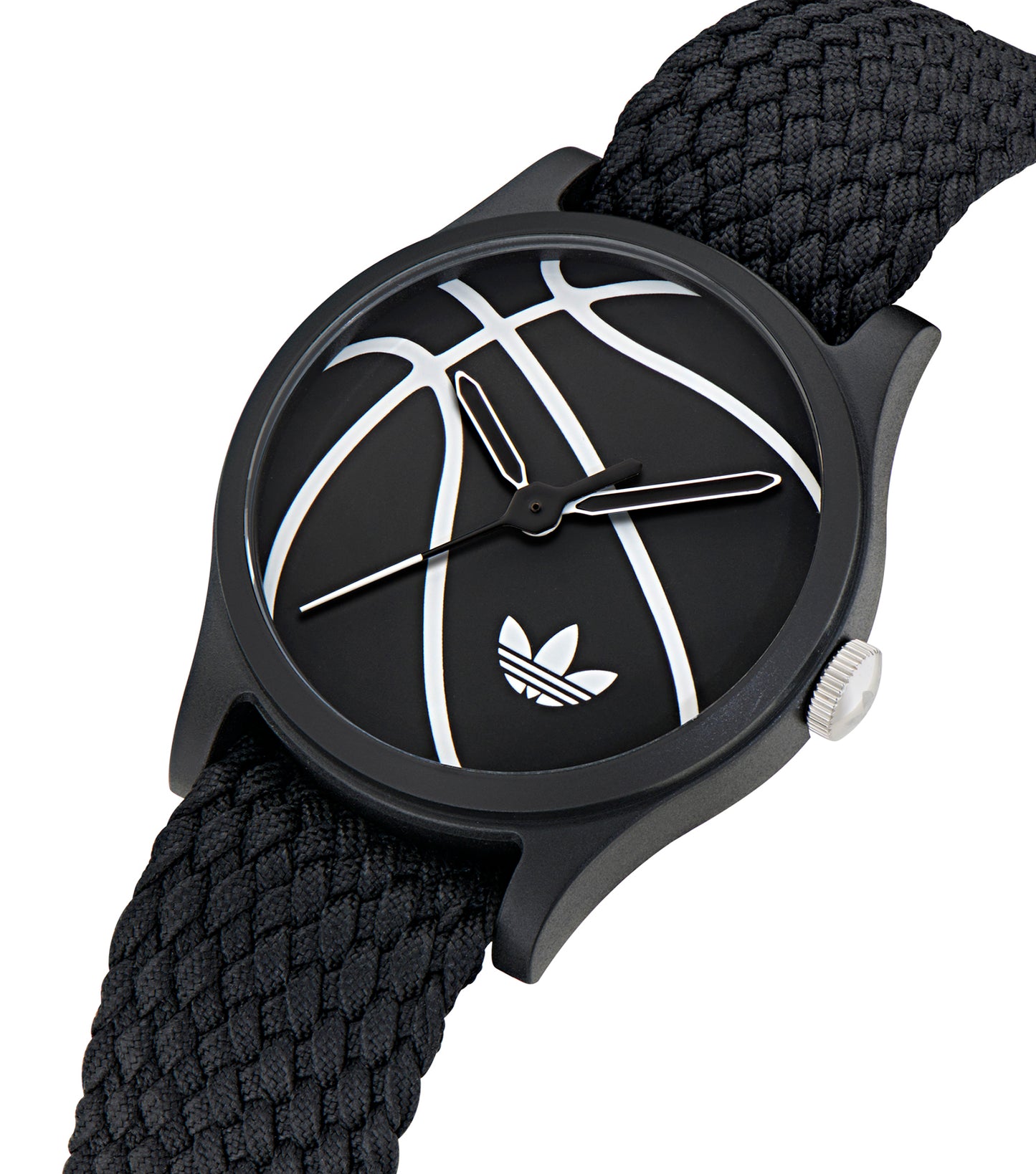 Black Resin Case Black Dial Black Nylon Strap