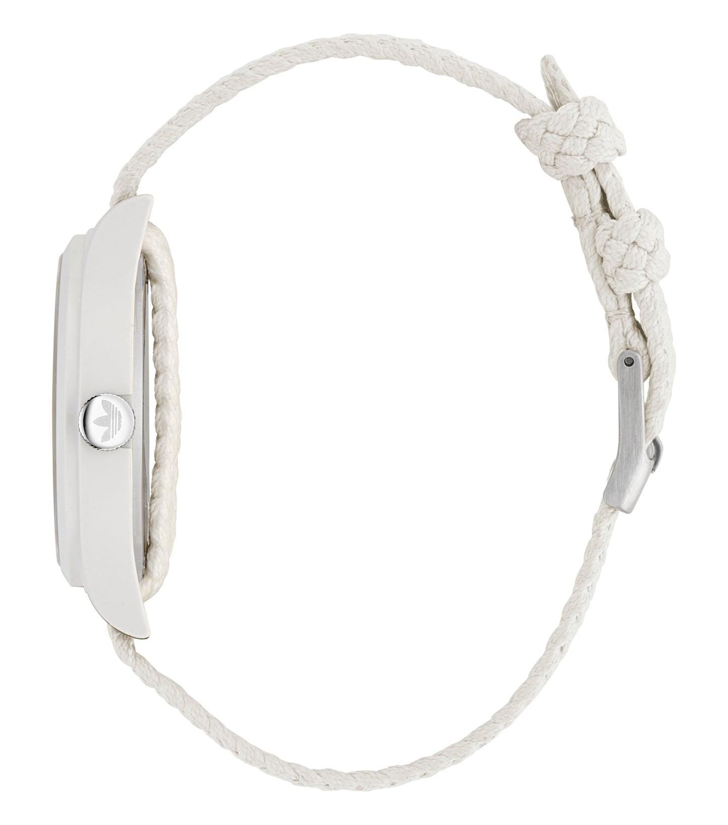 White Resin Case White Dial White Nylon Strap