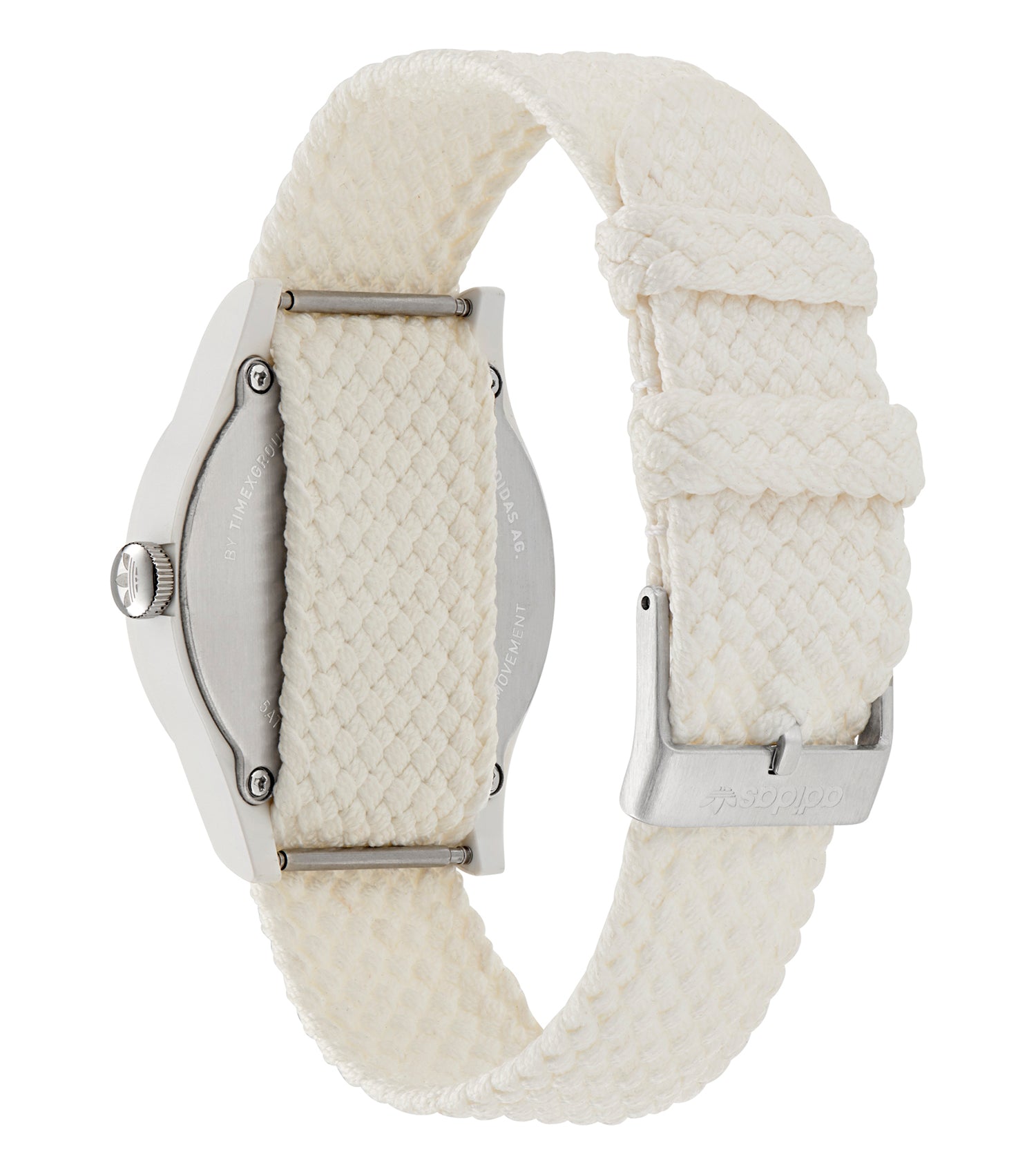 White Resin Case White Dial White Nylon Strap