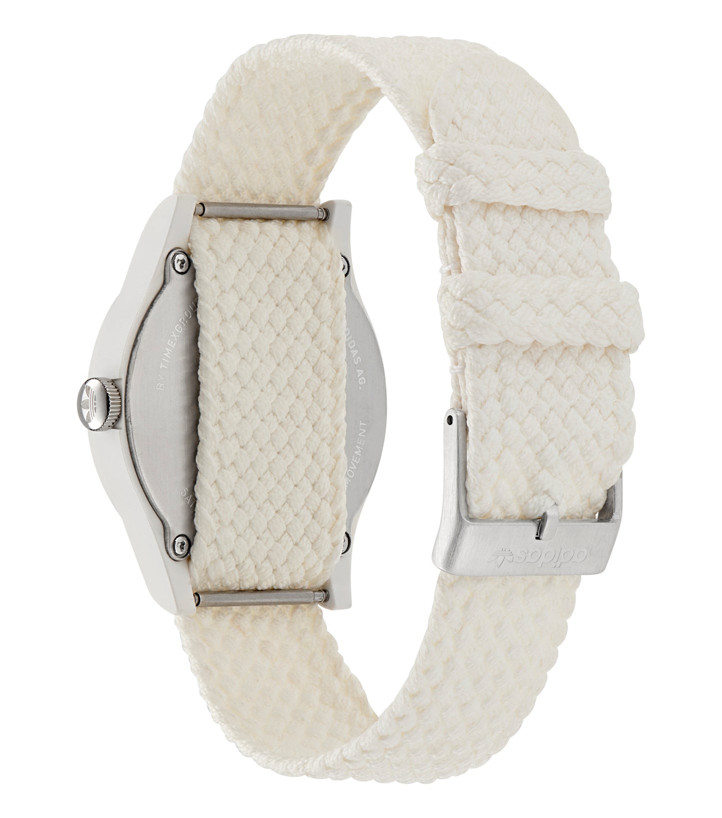 White Resin Case White Dial White Nylon Strap