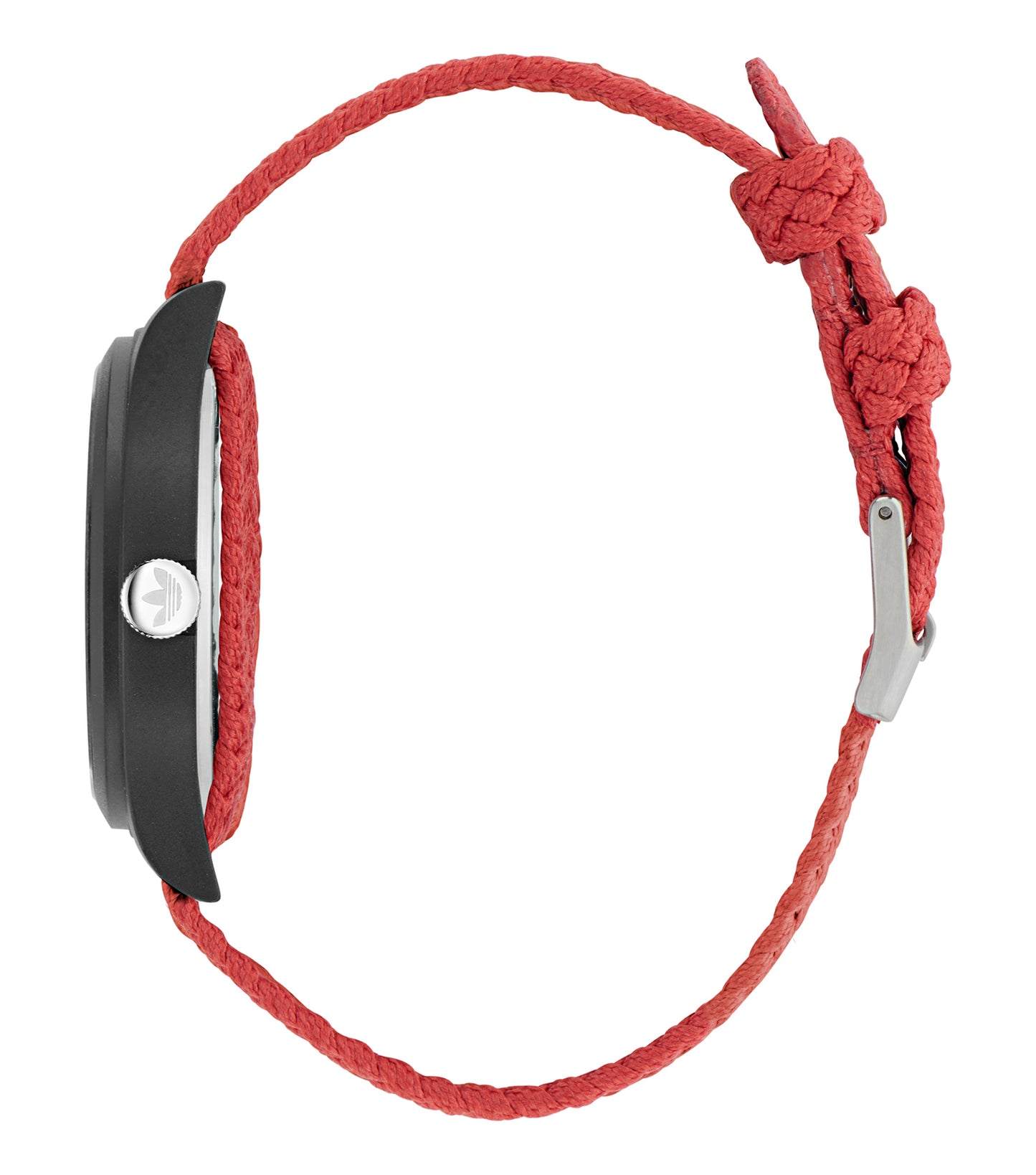 Black Resin Case Red Dial Red Nylon Strap