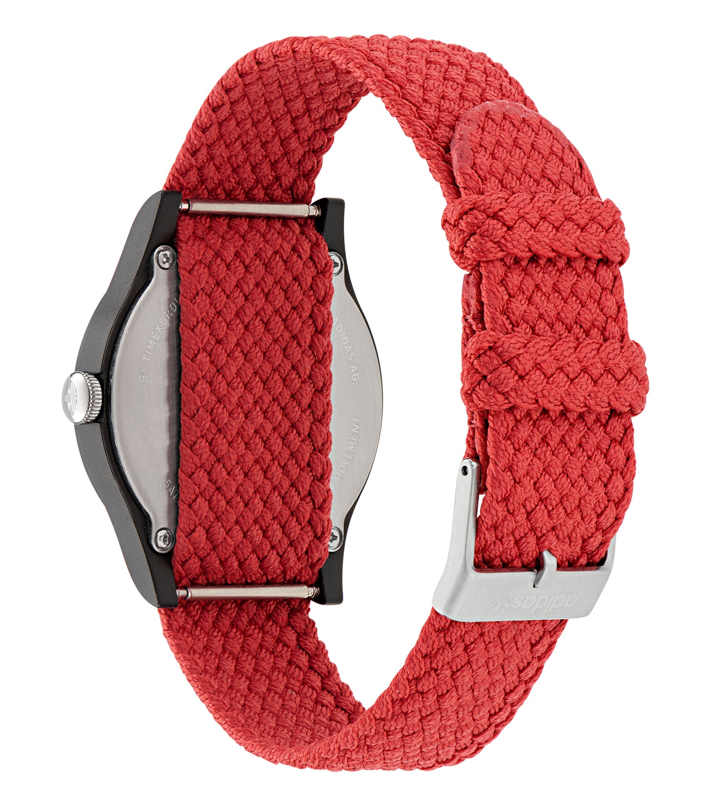 Black Resin Case Red Dial Red Nylon Strap