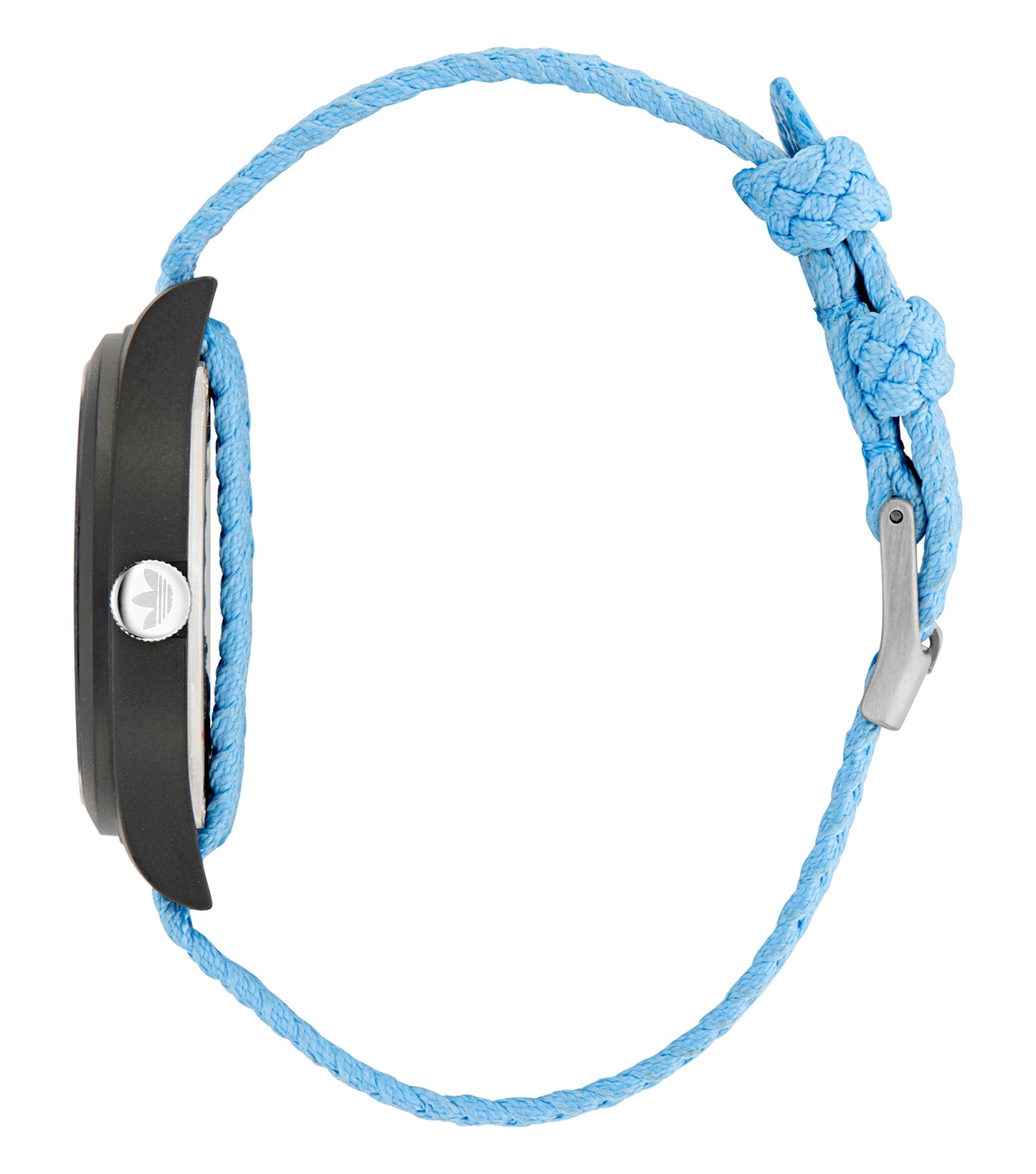 Black Resin Case Blue Dial Blue Nylon Strap