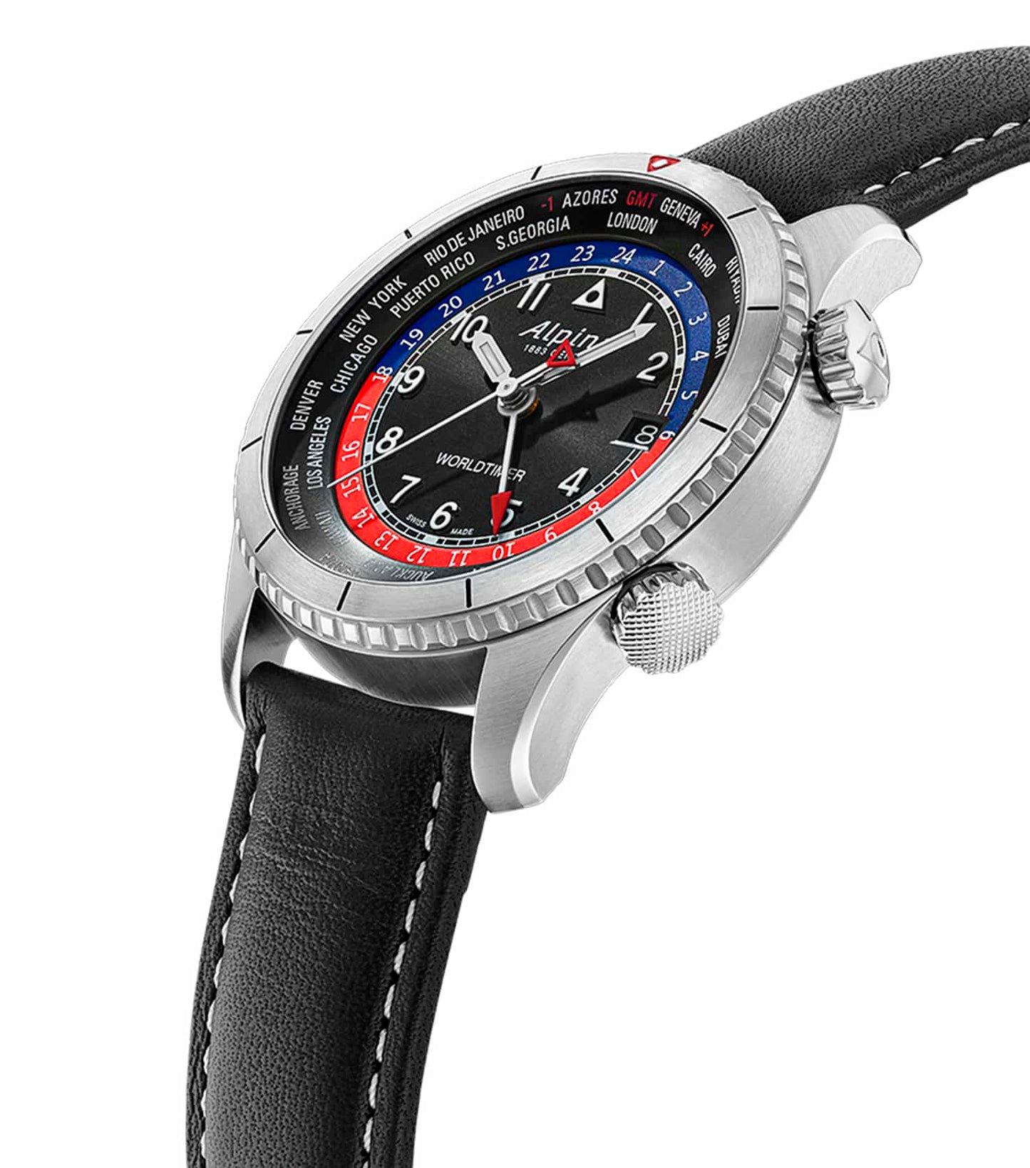 Startimer Pilot Quartz Worldtimer Watch Men