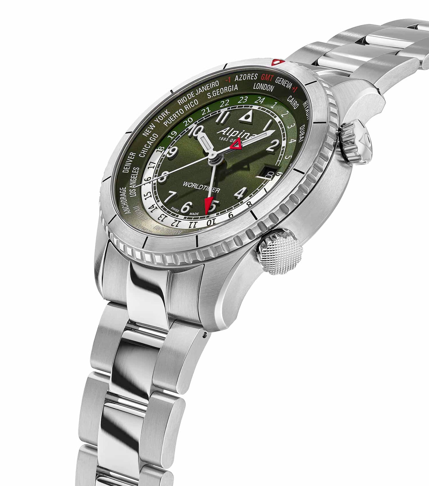 Startimer Pilot Quartz Worldtimer Watch Men