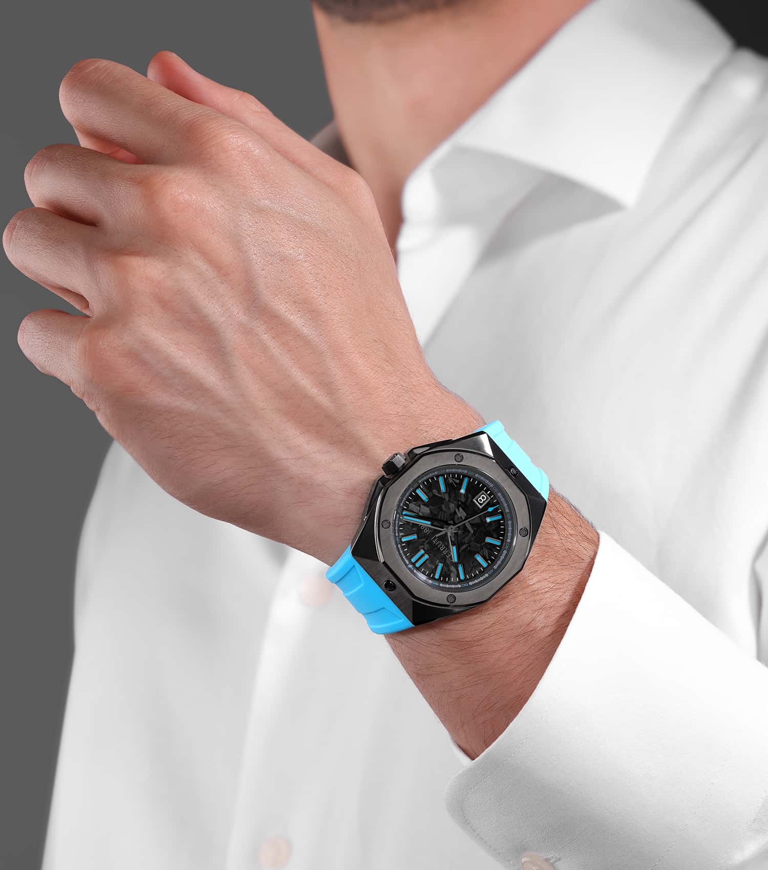 Men Arezzo Quartz Watch 41mm