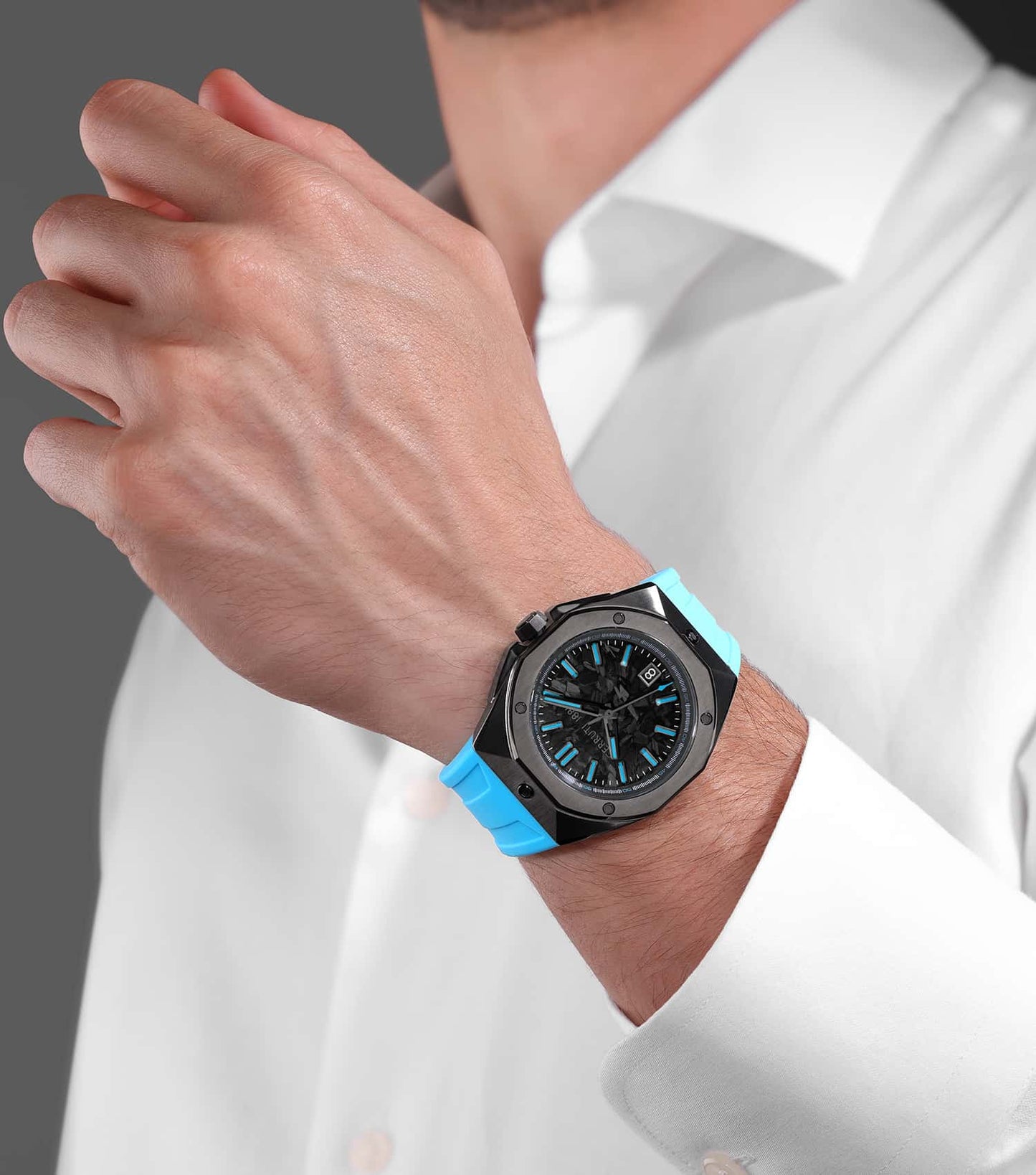 Men Arezzo Quartz Watch 41mm