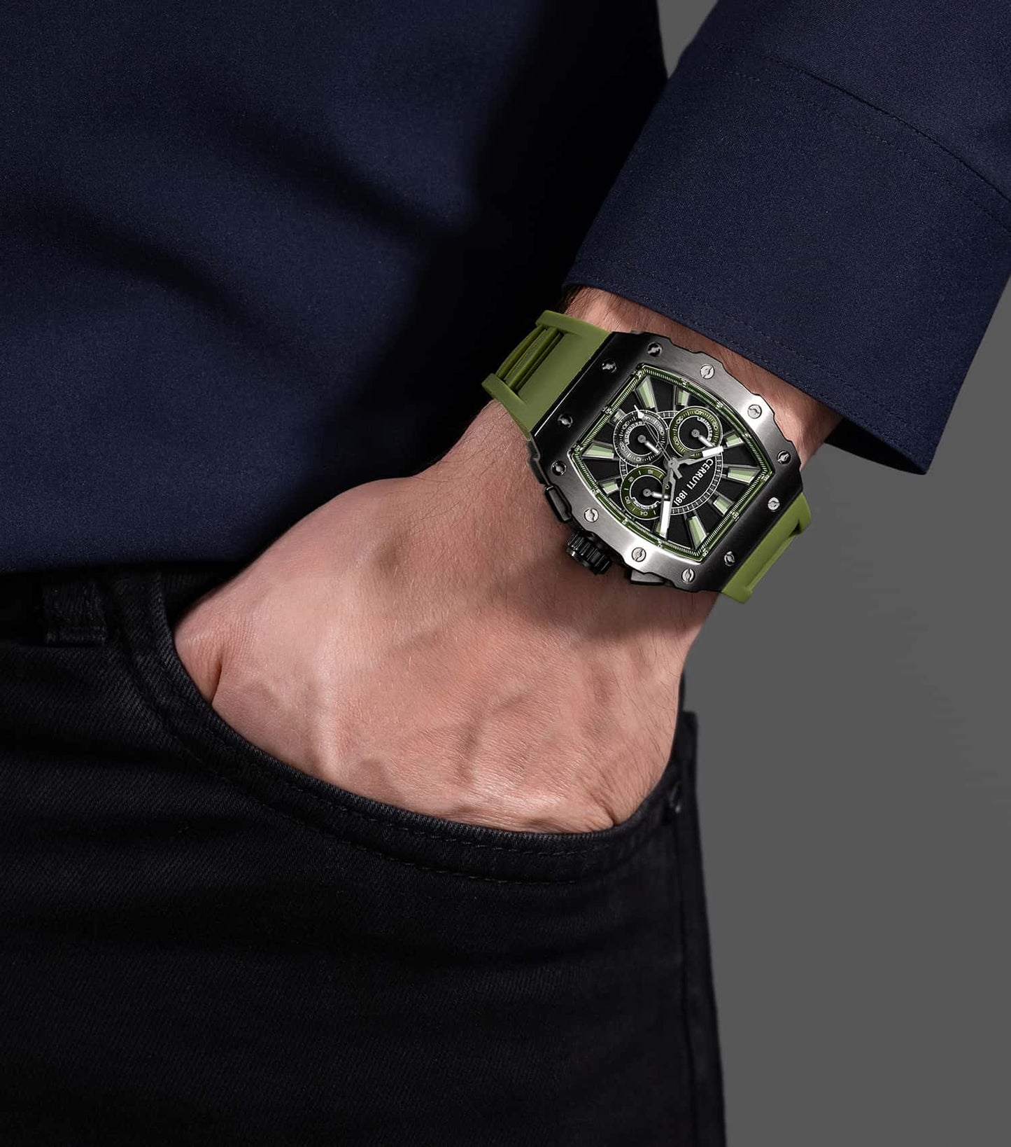 Men Gubbio Quartz Watch 43.5mm