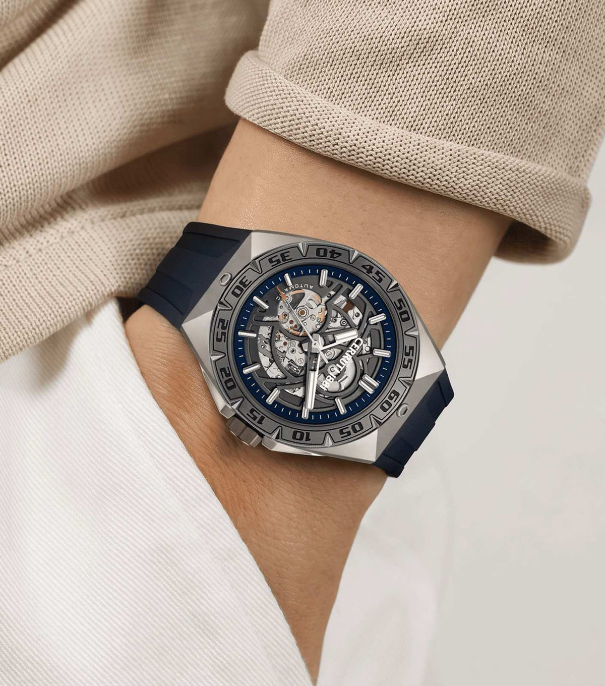 Cerruti 1881 Arrezo Blue Dial Men Watch