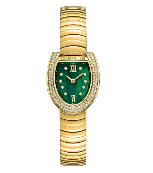 Cerruti 1881 Lerici Green Mother Of Pearl Dial Ladies Watch