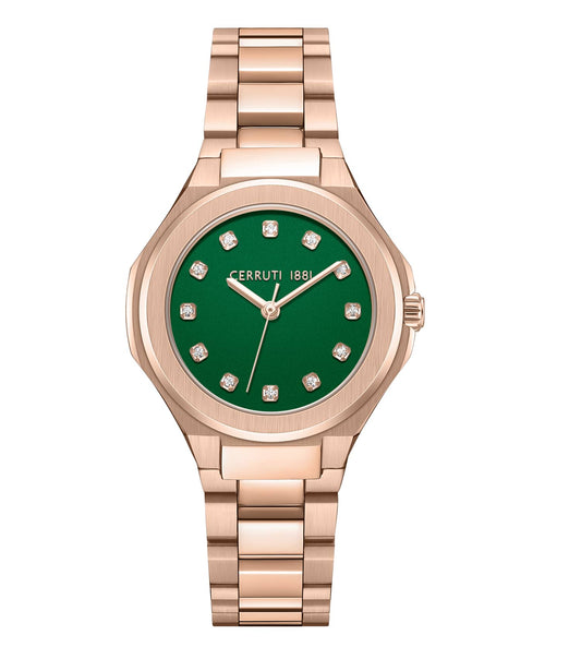 Cerruti 1881 Lucardo Green Dial Ladies Watch