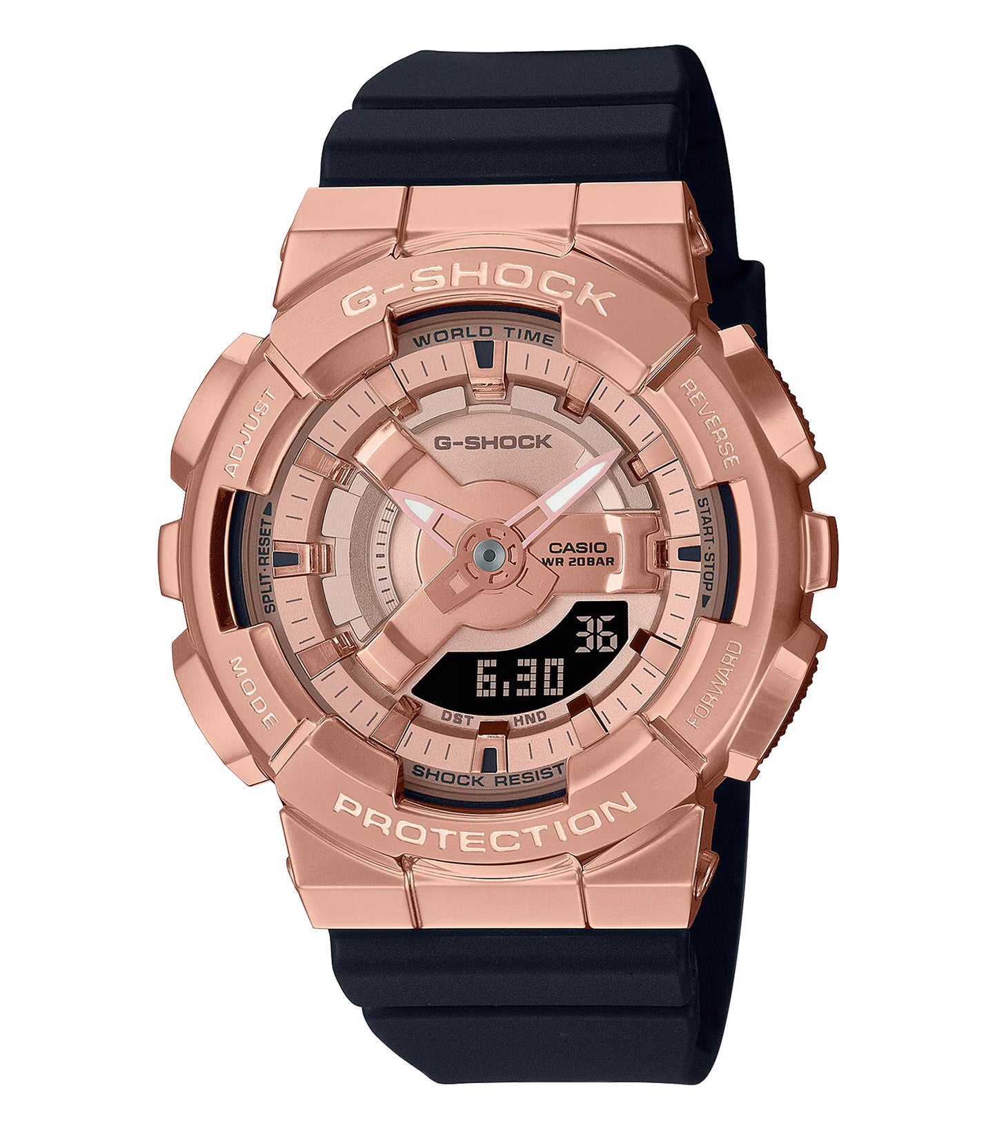 Casio black watch featuring a sleek design, angled at 42 degrees, highlights luxury and style, perfect for enthusiasts.