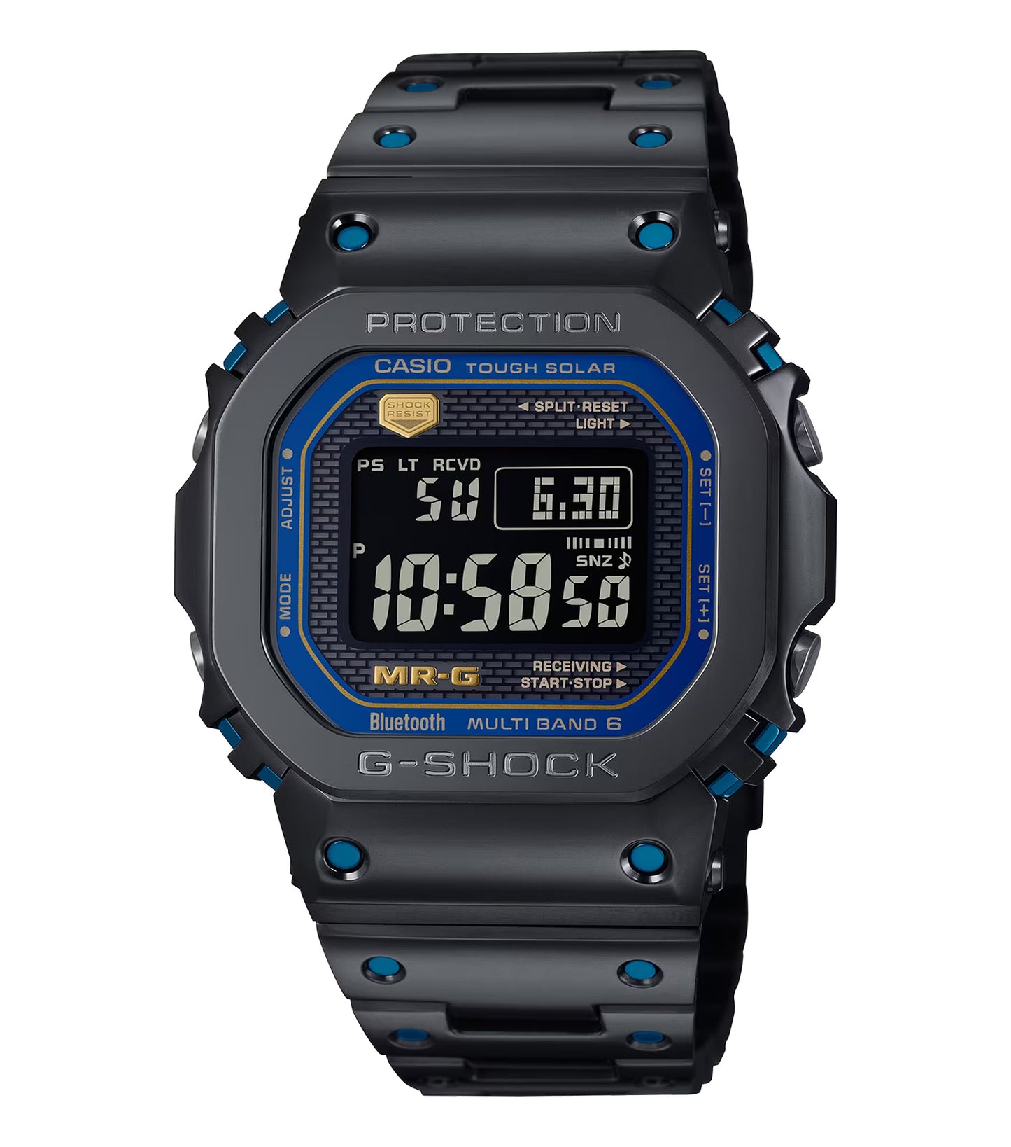 Casio Black Watch, angled left showcasing sleek design and black band, embodies craftsmanship and sophistication.