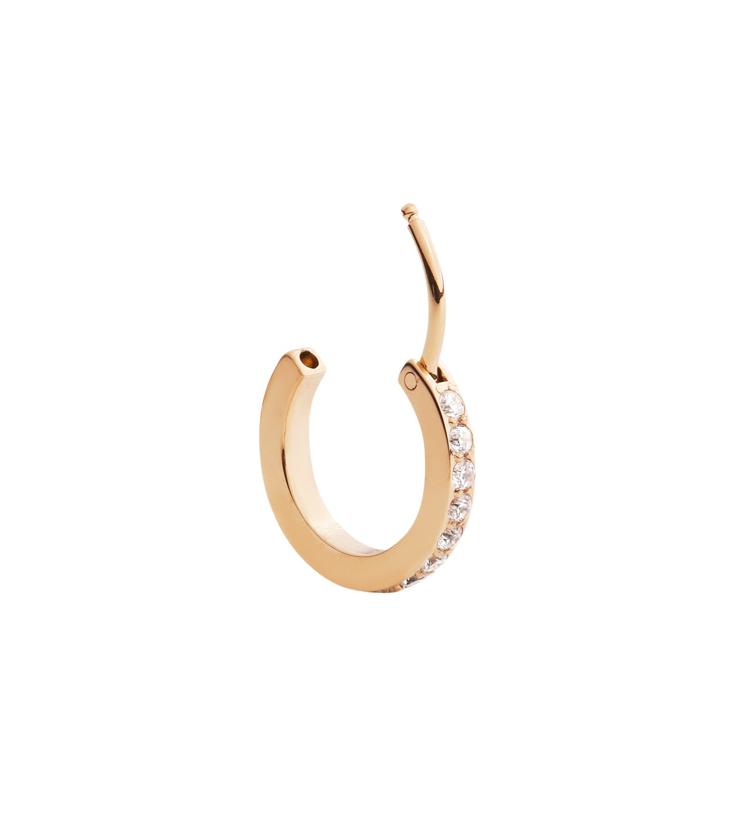 Micro Crystal Hoop Earring G