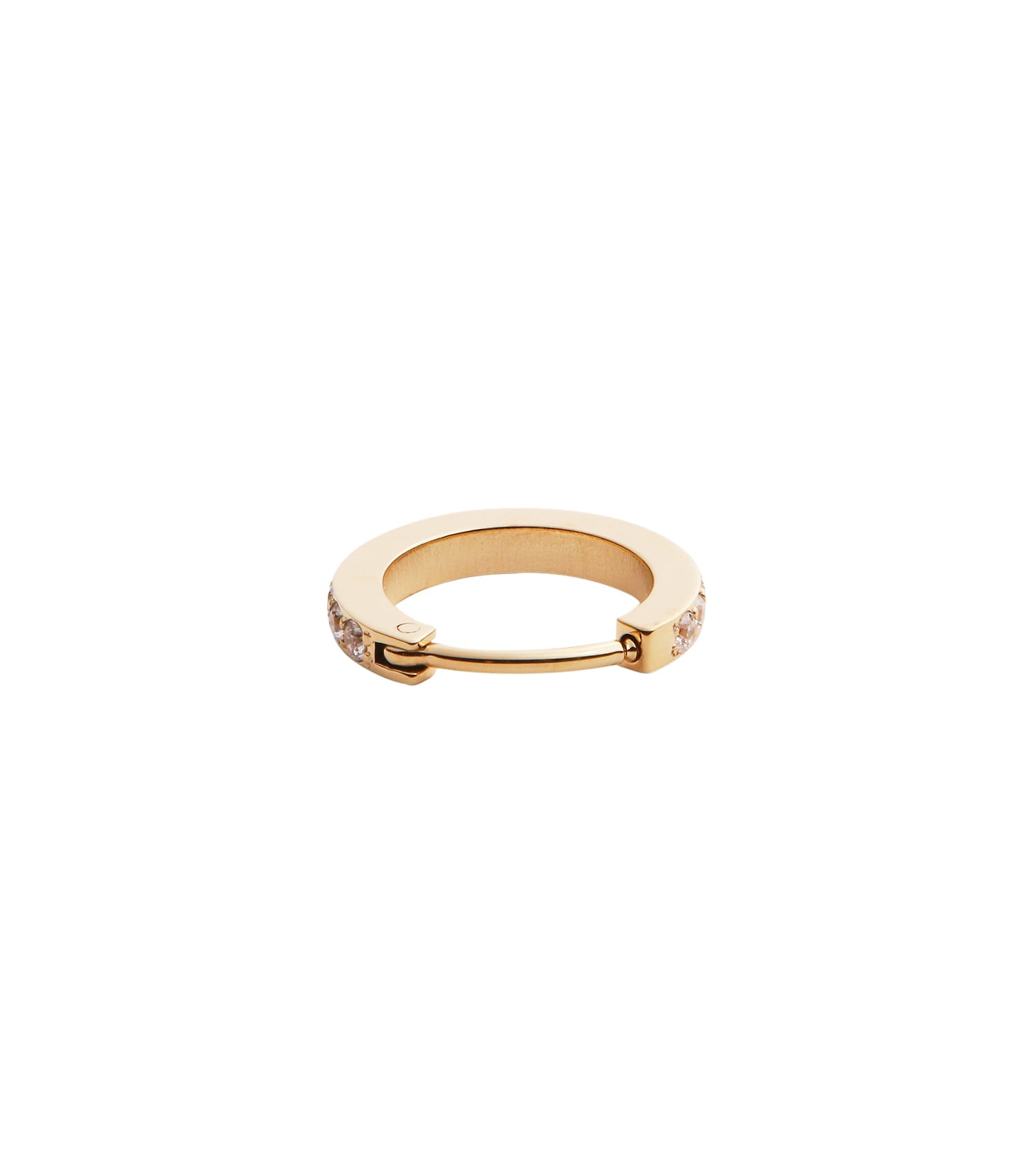 Micro Crystal Hoop Earring G