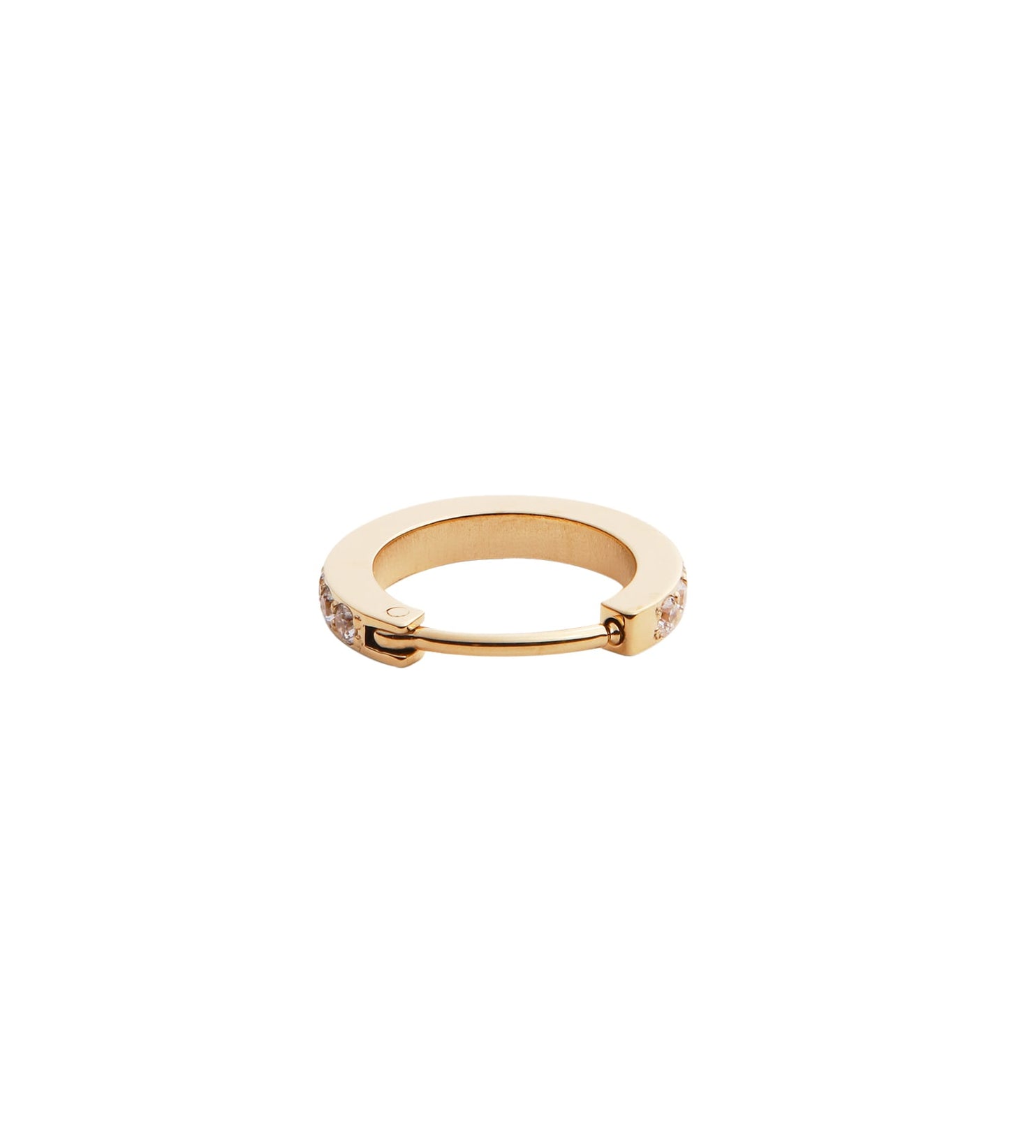Micro Crystal Hoop Earring G