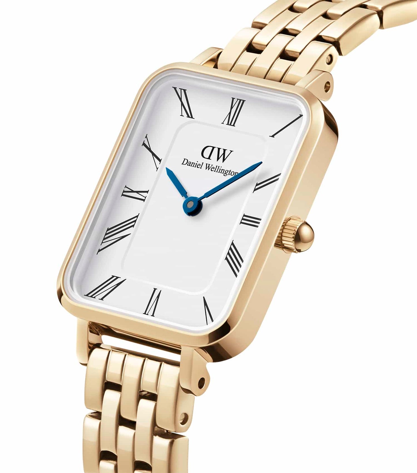Women Quadro Roman Numerals Quartz Watch 20x26mm