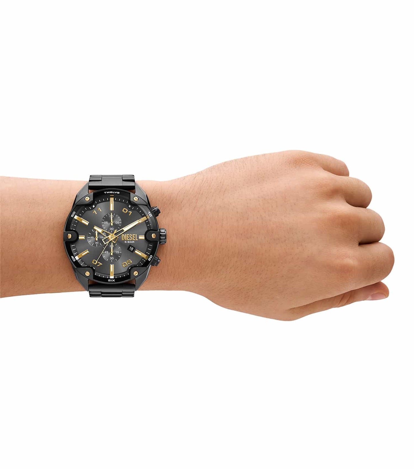 Men Spiked Quartz Watch 49Mm